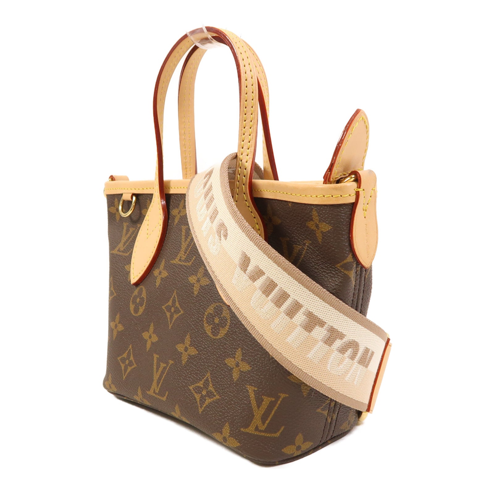 LOUIS VUITTON Monogram Neverfull BB金扣手挽肩背兩用袋