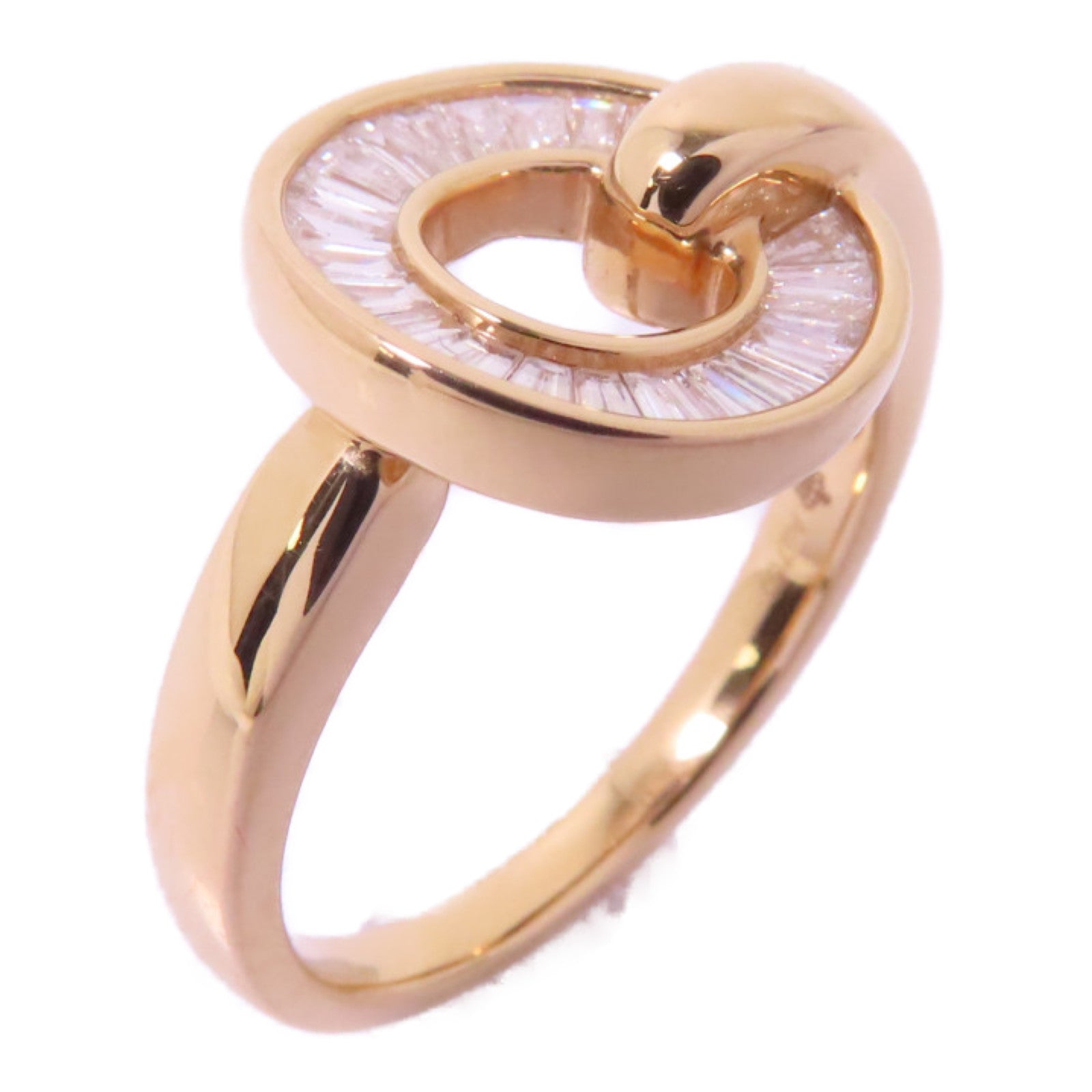 JEWELRY 18K玫瑰金Diamond Ring 0.44ct鑽石戒指US#7