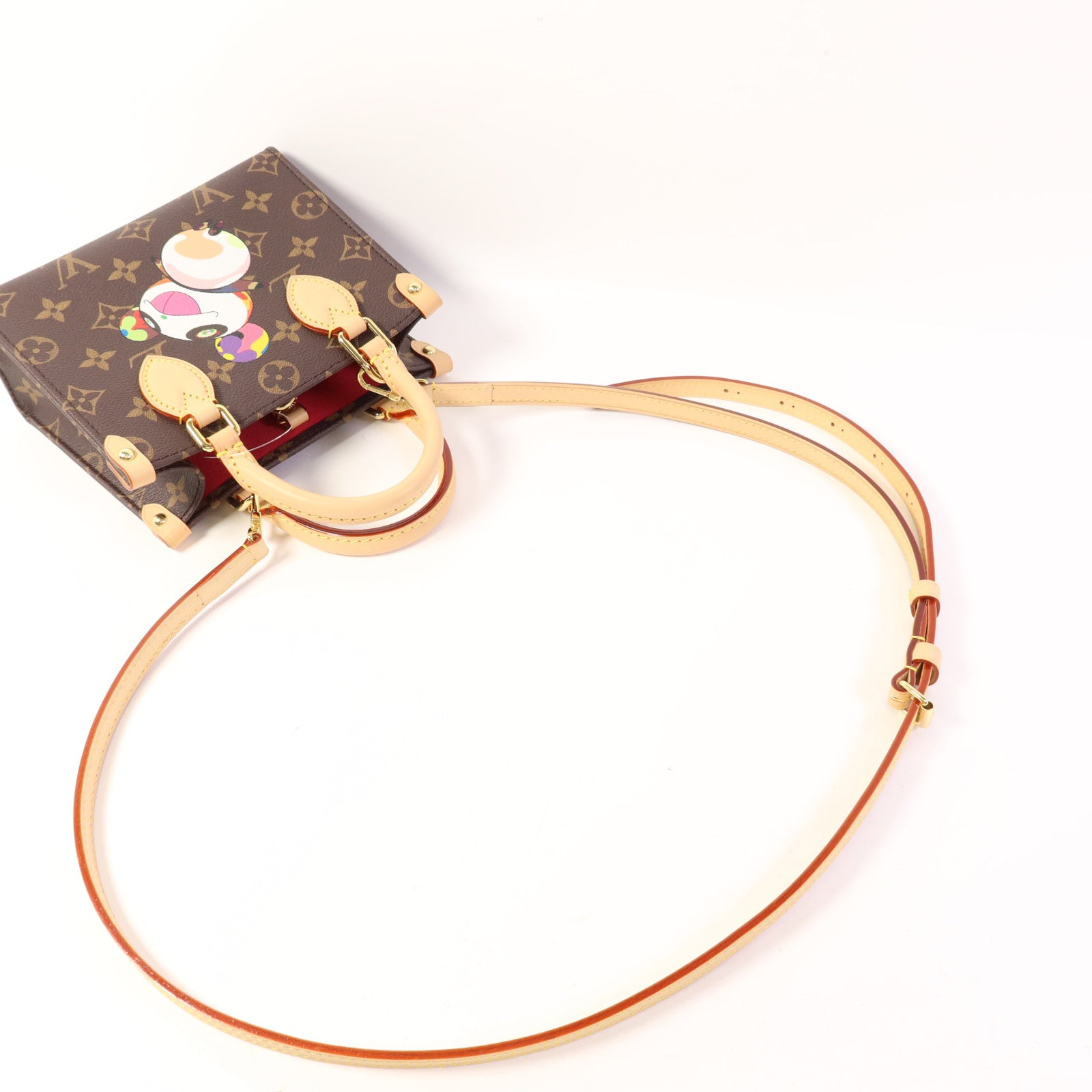 LOUIS VUITTON Monogram LV x TM On The Go BB金扣手挽肩背兩用袋
