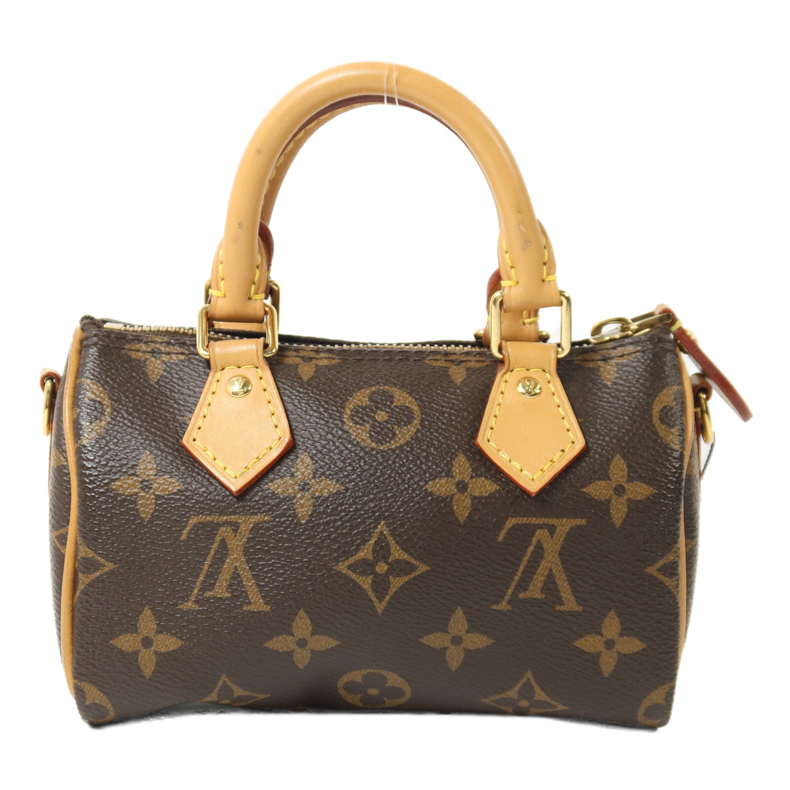 LOUIS VUITTON Monogram Nano Speedy手挽肩背兩用袋