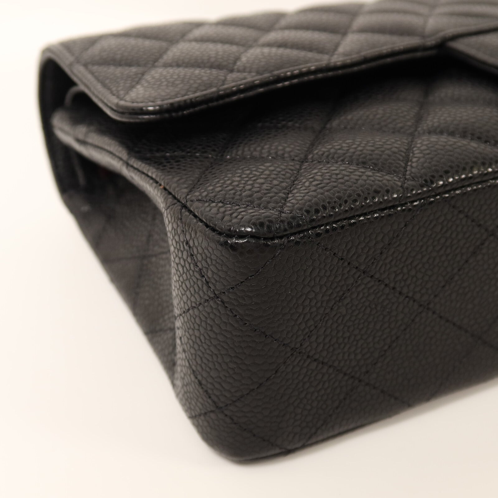 CHANEL 牛皮皮革Classic 25銀扣鏈帶肩背袋