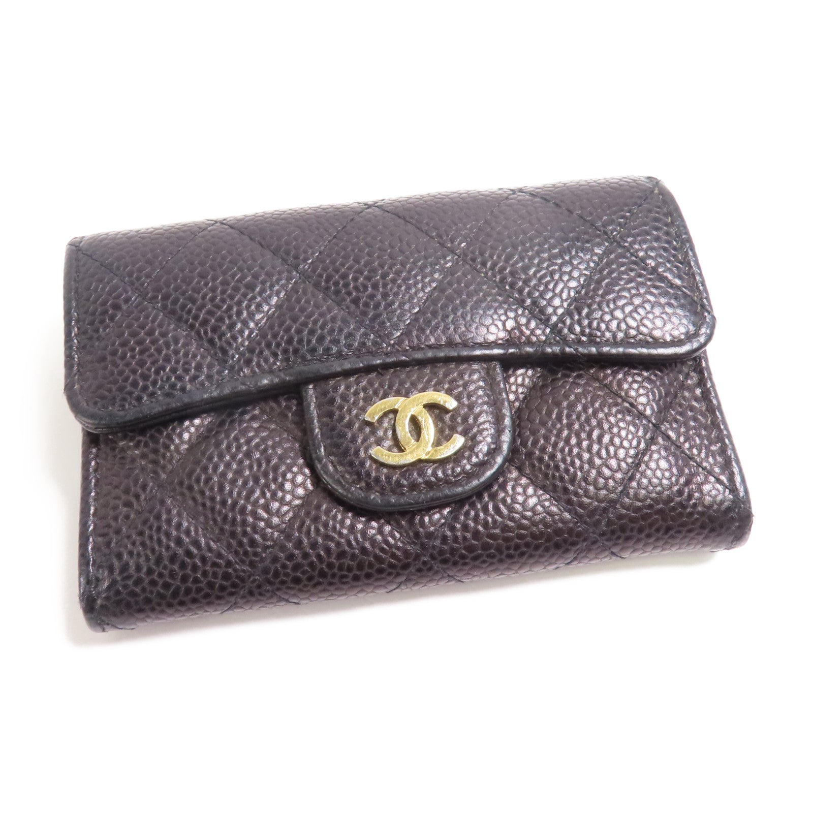 CHANEL 牛皮皮革Card Case金扣卡片套