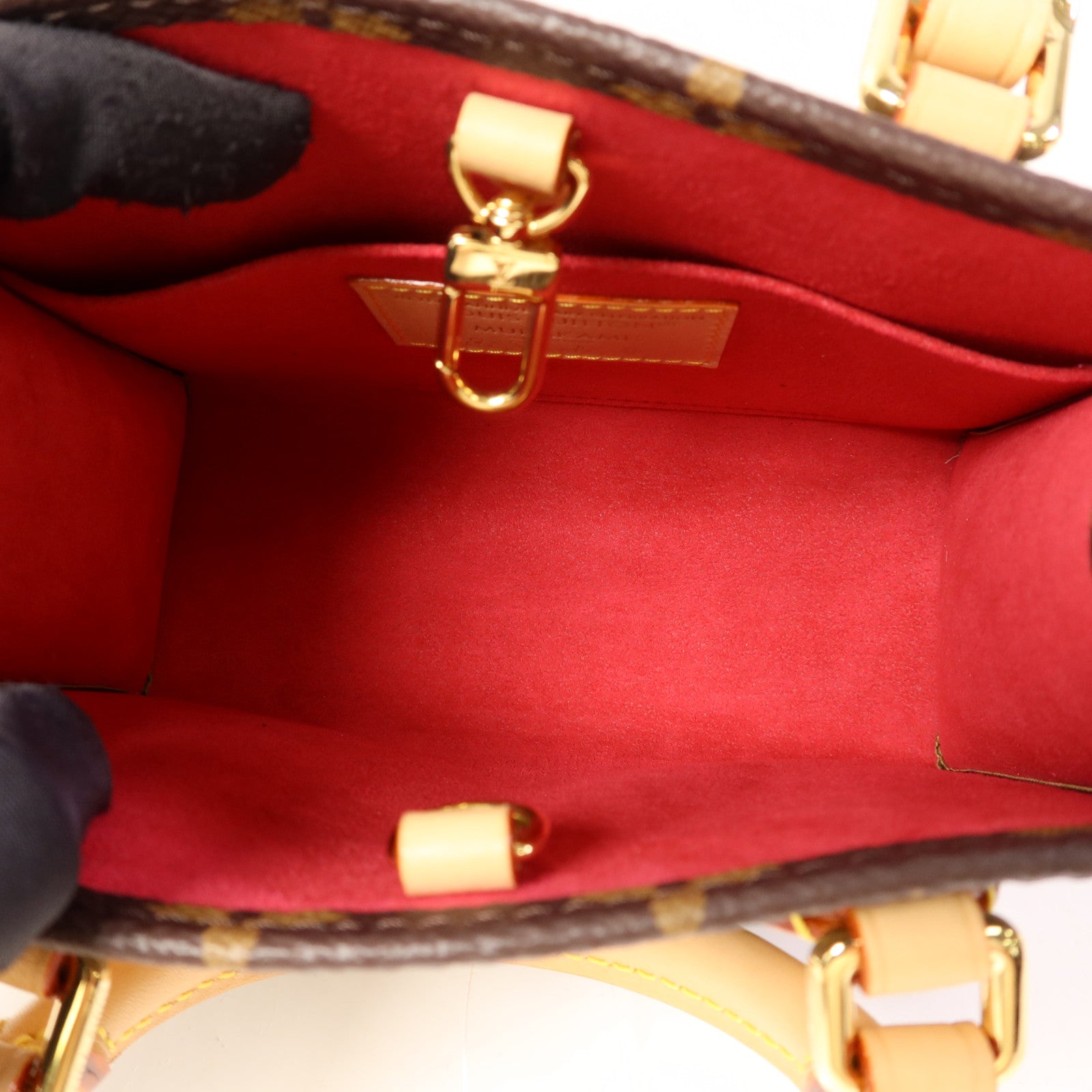 LOUIS VUITTON Monogram LV x TM On The Go BB金扣手挽肩背兩用袋