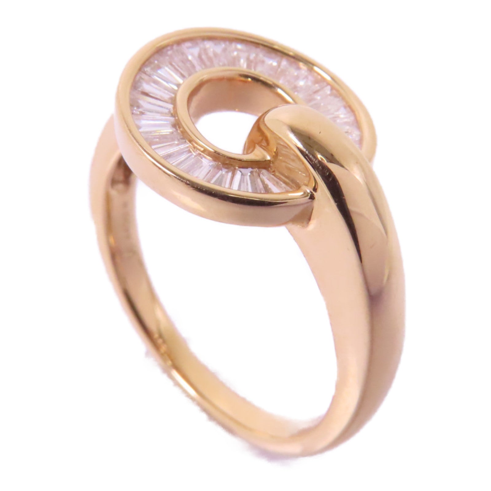 JEWELRY 18K玫瑰金Diamond Ring 0.44ct鑽石戒指US#7