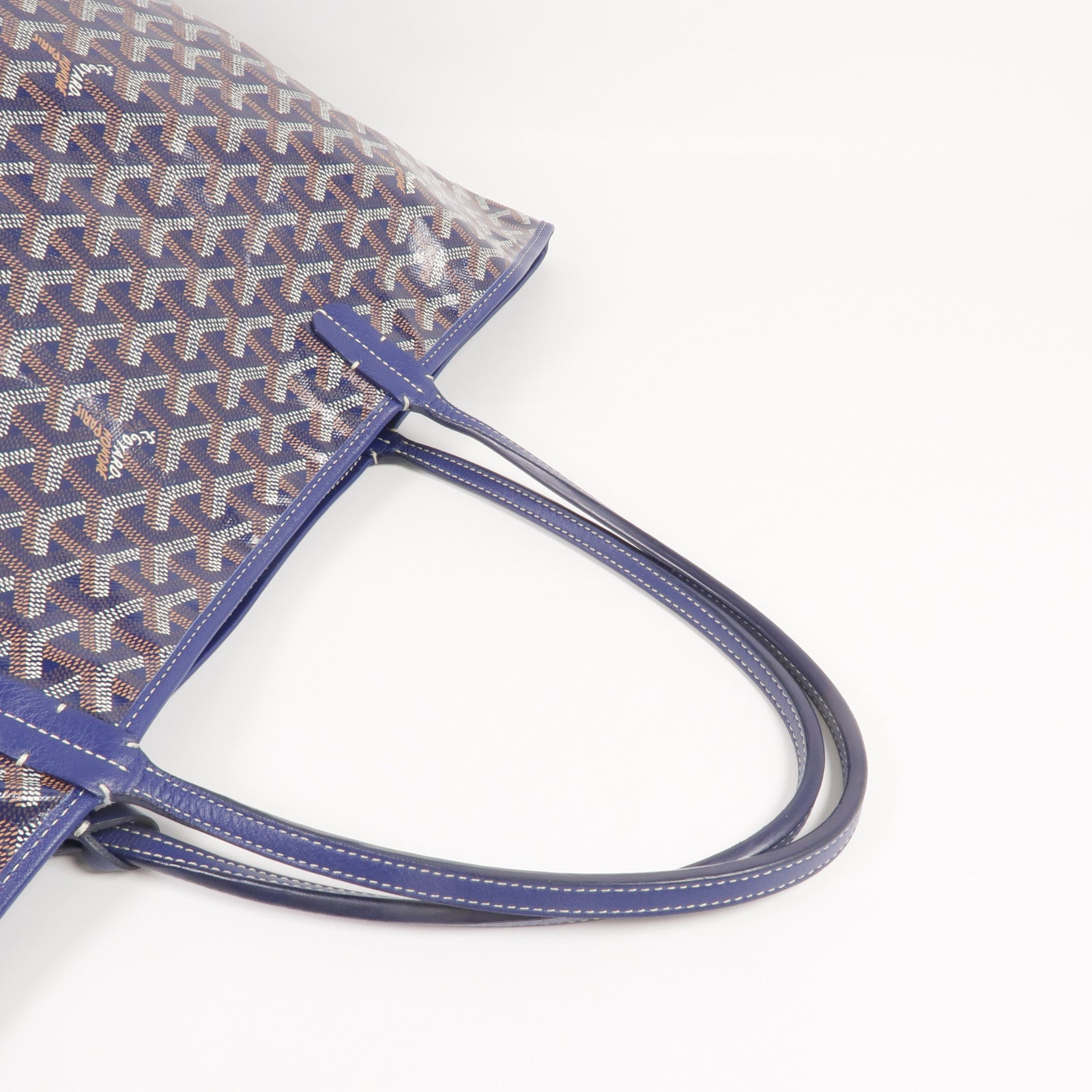 GOYARD 塗層帆布Anjou GM銀扣手挽袋