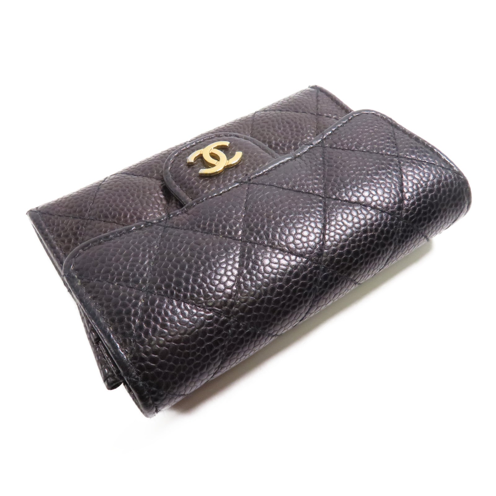 CHANEL 牛皮皮革Card Case金扣卡片套