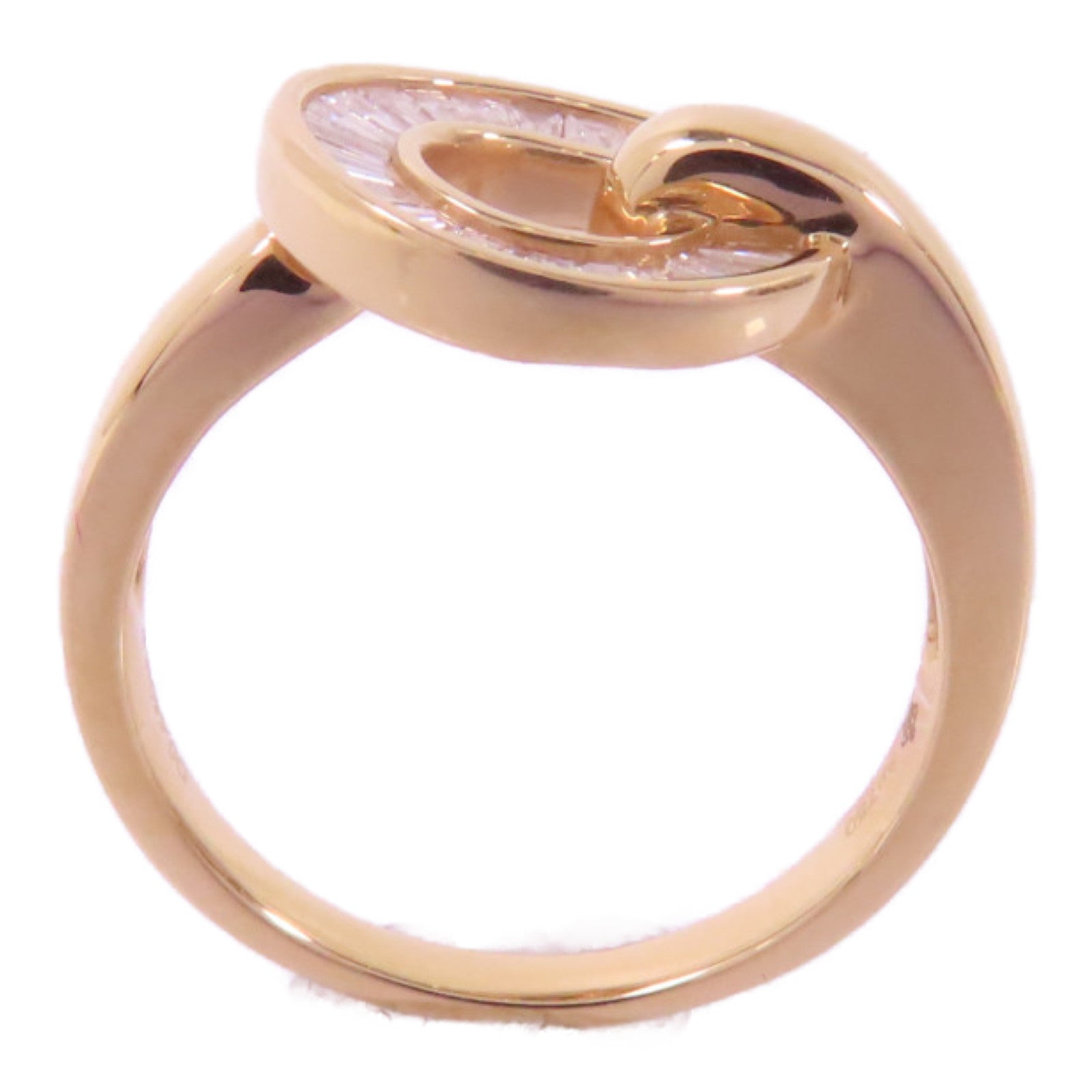 JEWELRY 18K玫瑰金Diamond Ring 0.44ct鑽石戒指US#7