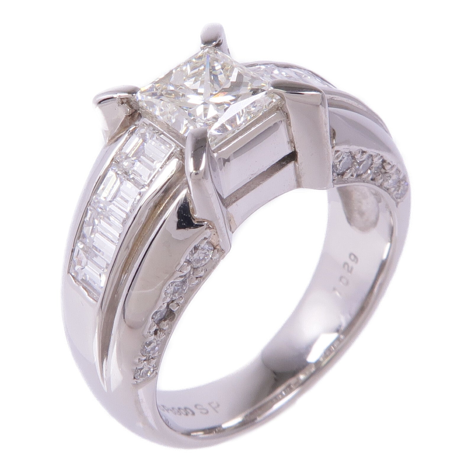 JEWELRY PT900鉑金Diamond Ring鑽石戒指US#5.75