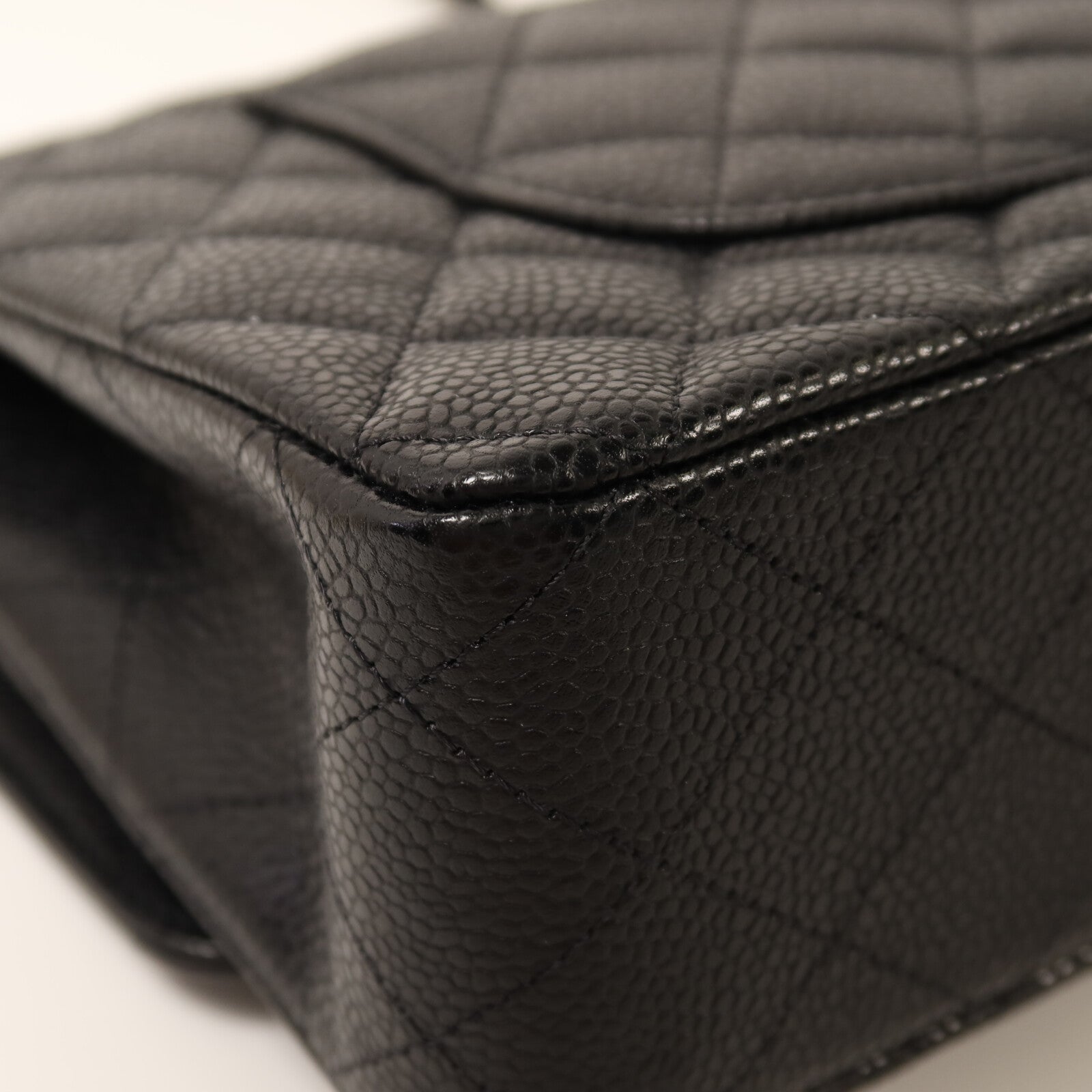 CHANEL 牛皮皮革Classic 25銀扣鏈帶肩背袋