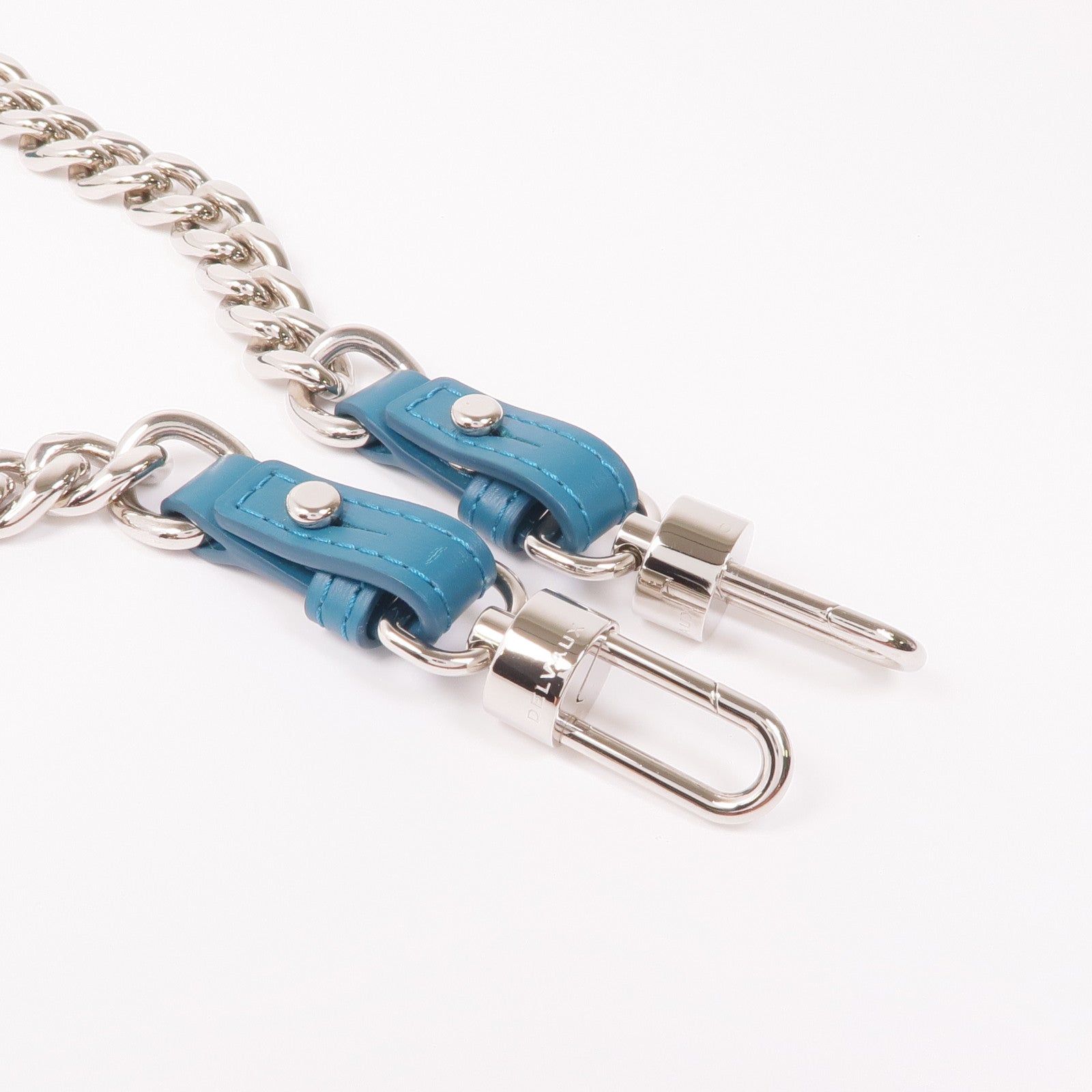 Delvaux 牛皮皮革/金屬Shoulder Strap肩帶