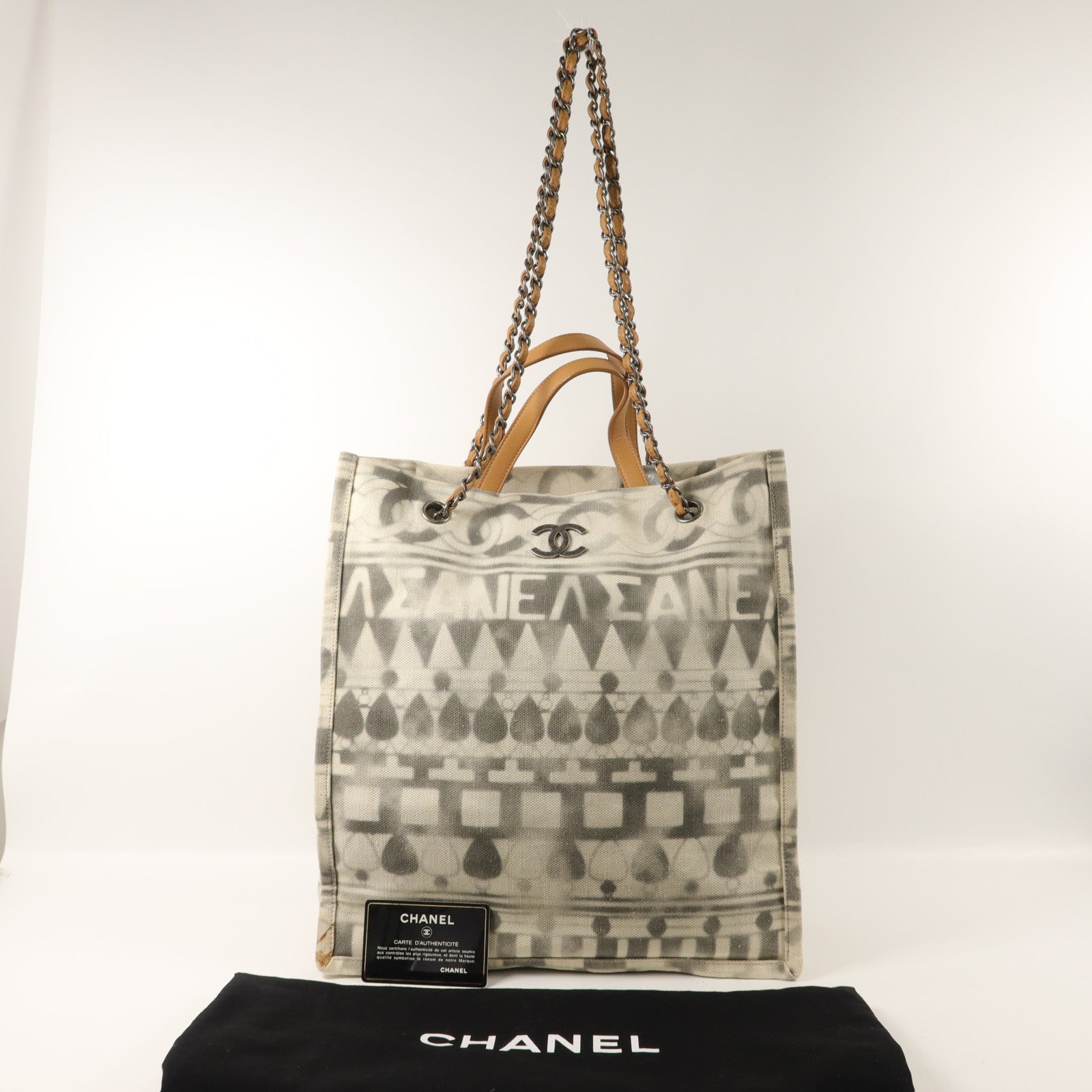 CHANEL 帆布Shoulder Tote Bag手挽肩背兩用袋