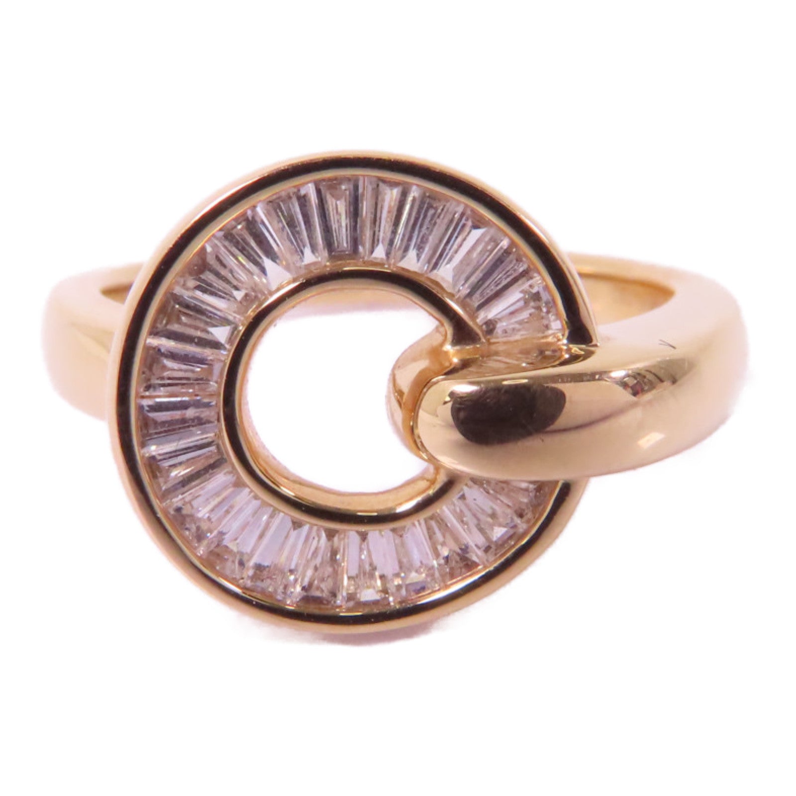 JEWELRY 18K玫瑰金Diamond Ring 0.44ct鑽石戒指US#7