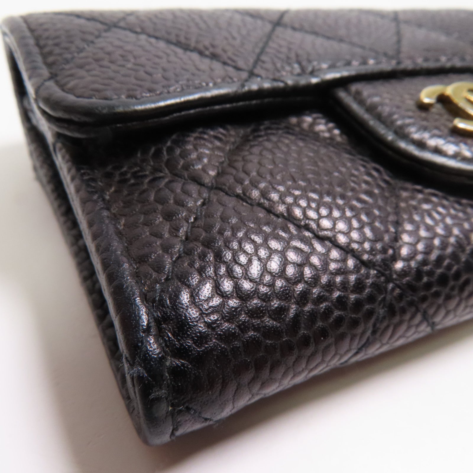 CHANEL 牛皮皮革Card Case金扣卡片套
