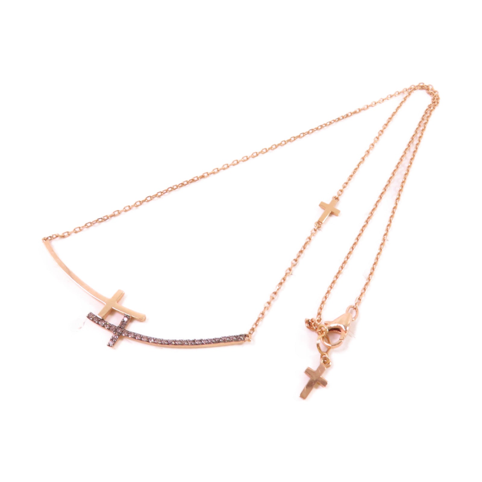 JEWELRY 14K玫瑰金/啡色鑽石Brown Diamond Necklace項鏈