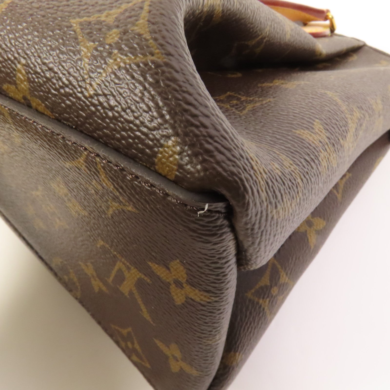 LOUIS VUITTON Monogram Rivoli PM金扣手挽肩背兩用袋棕色