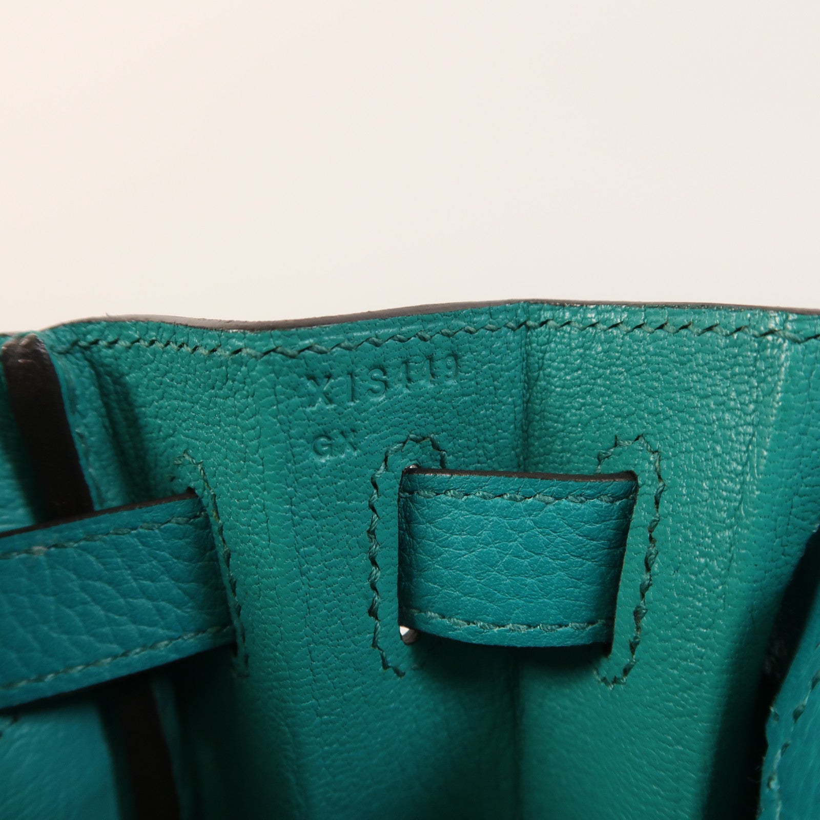 HERMES Togo皮革Kelly 28金扣手挽肩背兩用袋Bleu Paon
