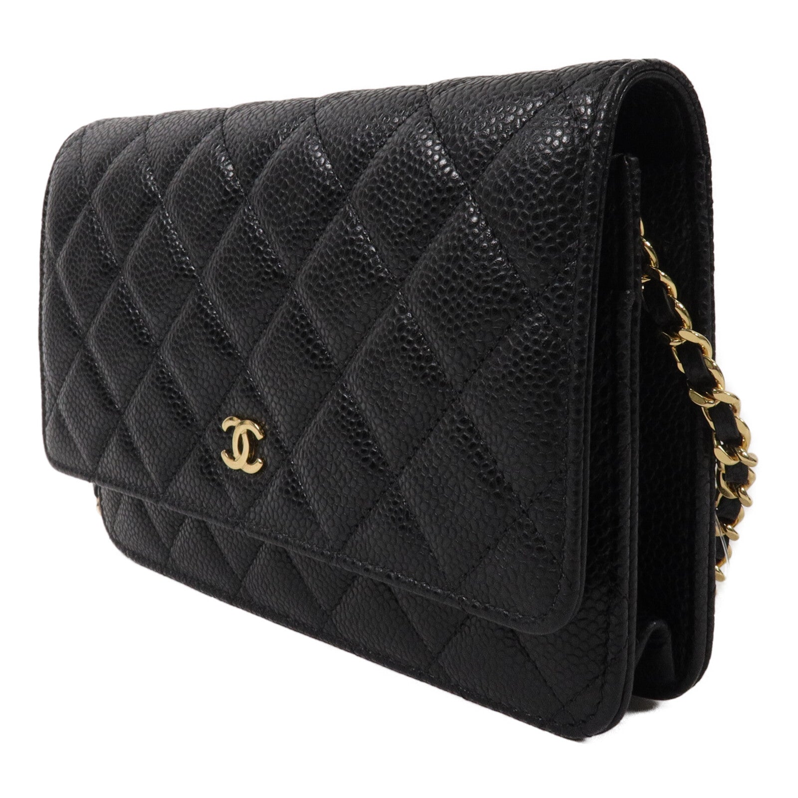 CHANEL 牛皮皮革Wallet On Chain鏈帶肩背袋