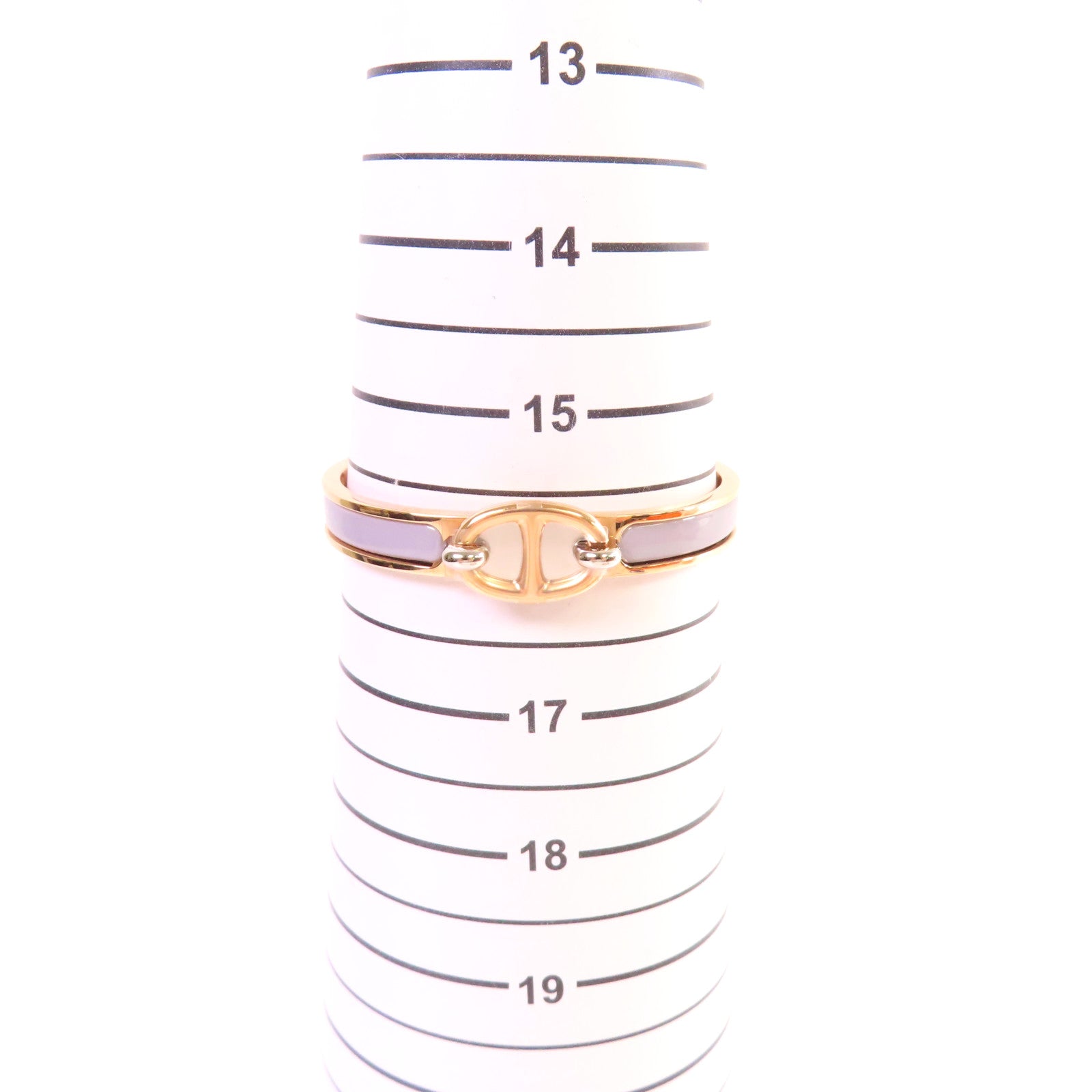 HERMES 金屬/琺瑯Mini Clic Chaine d'Ancre Bracelet手鐲灰色