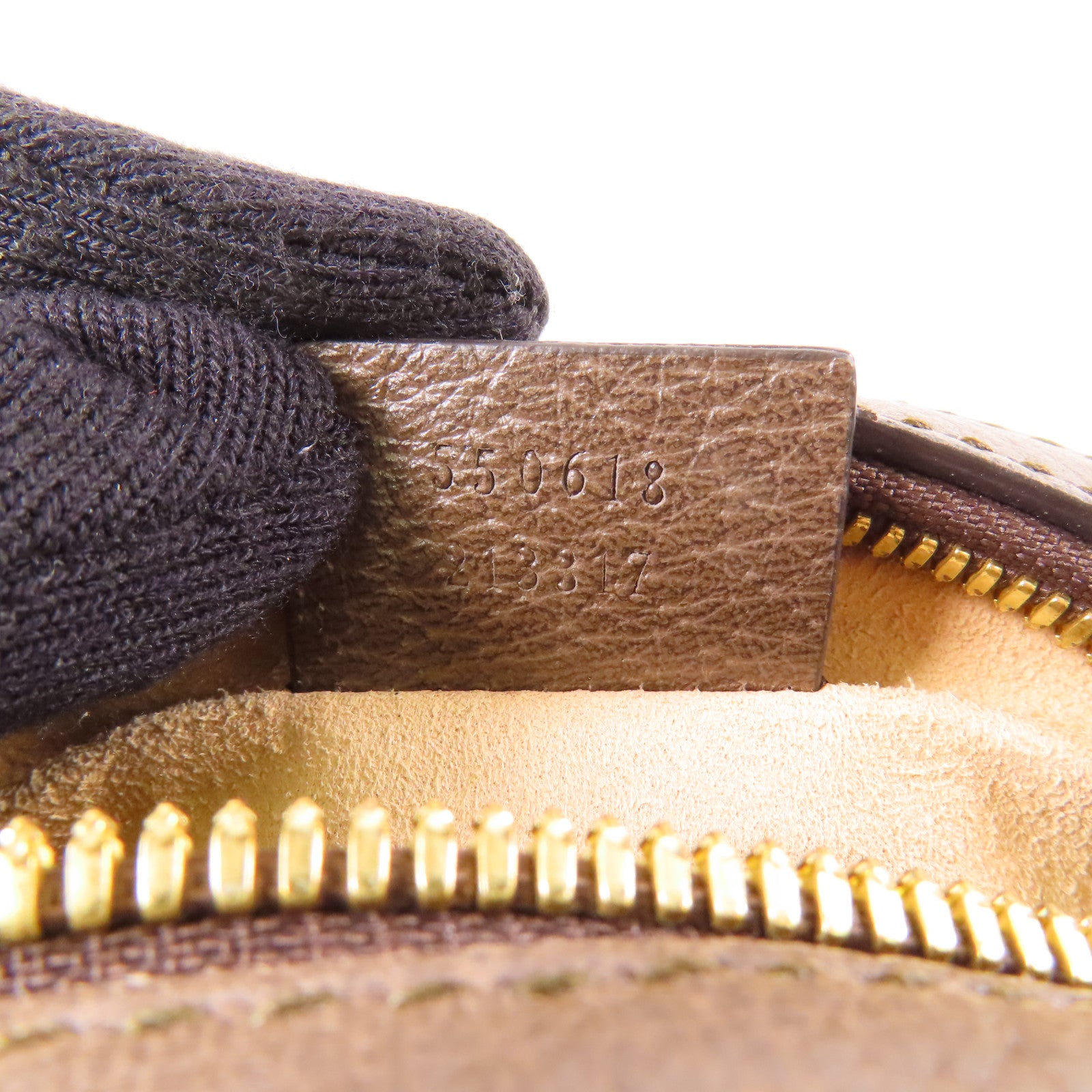 GUCCI GG GHW Ophidia Chain Shoulder Bag 550618 Coated Canvas Brown