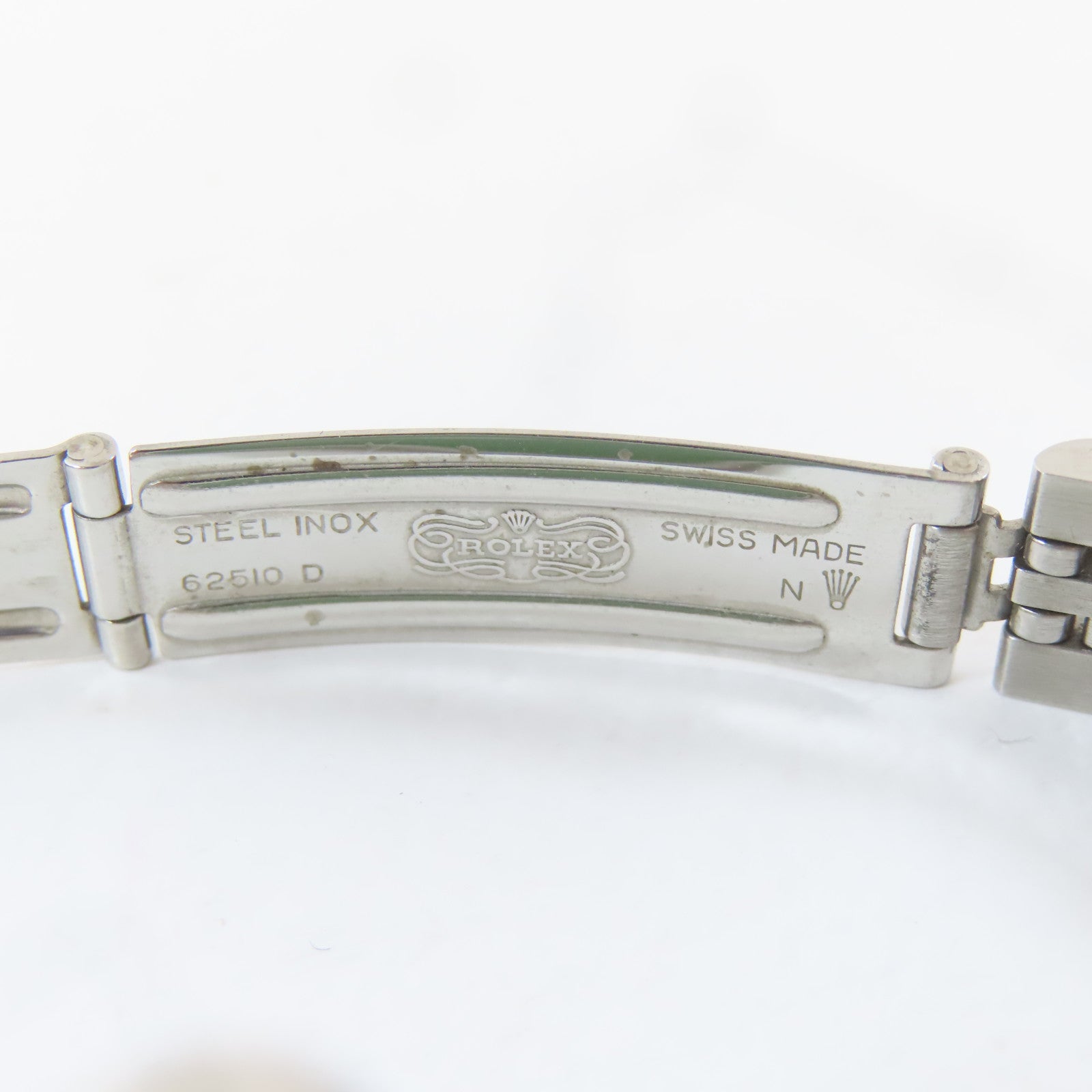 ROLEX Lady Datejust18K白金/不鏽鋼手錶自動機芯白色#16.25cm