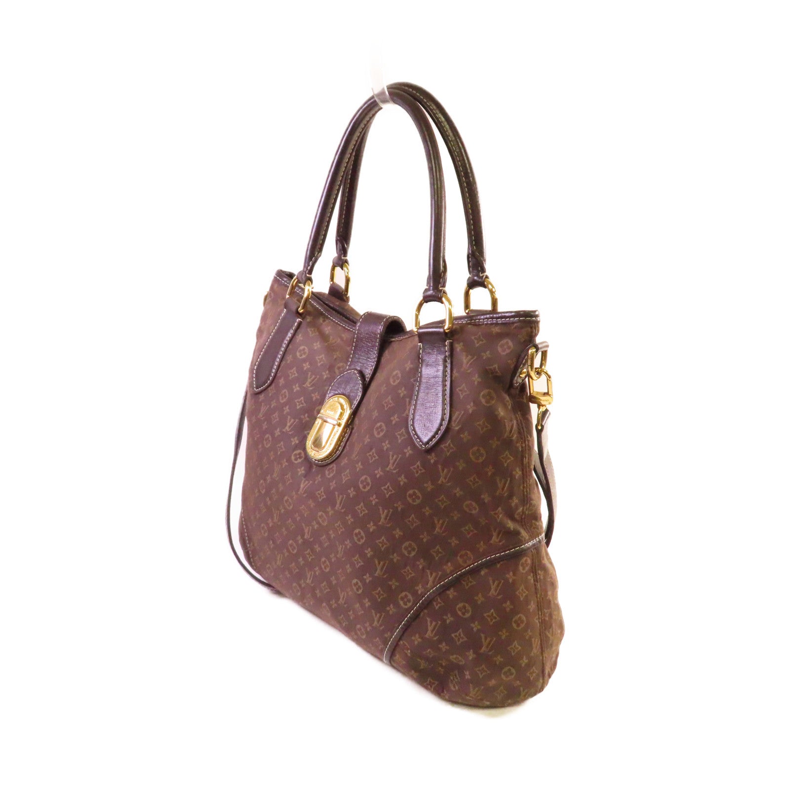 LOUIS VUITTON **【激減優惠】Monogram Mini Elegie 2Way Shoulder Bag金扣手挽肩背兩用袋啡色