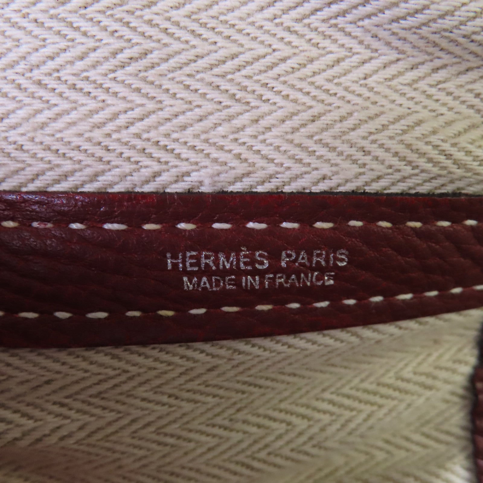 HERMES Negonda皮革Garden Party PM Tote Bag銀扣手挽袋55 Rouge H/愛馬仕紅色
