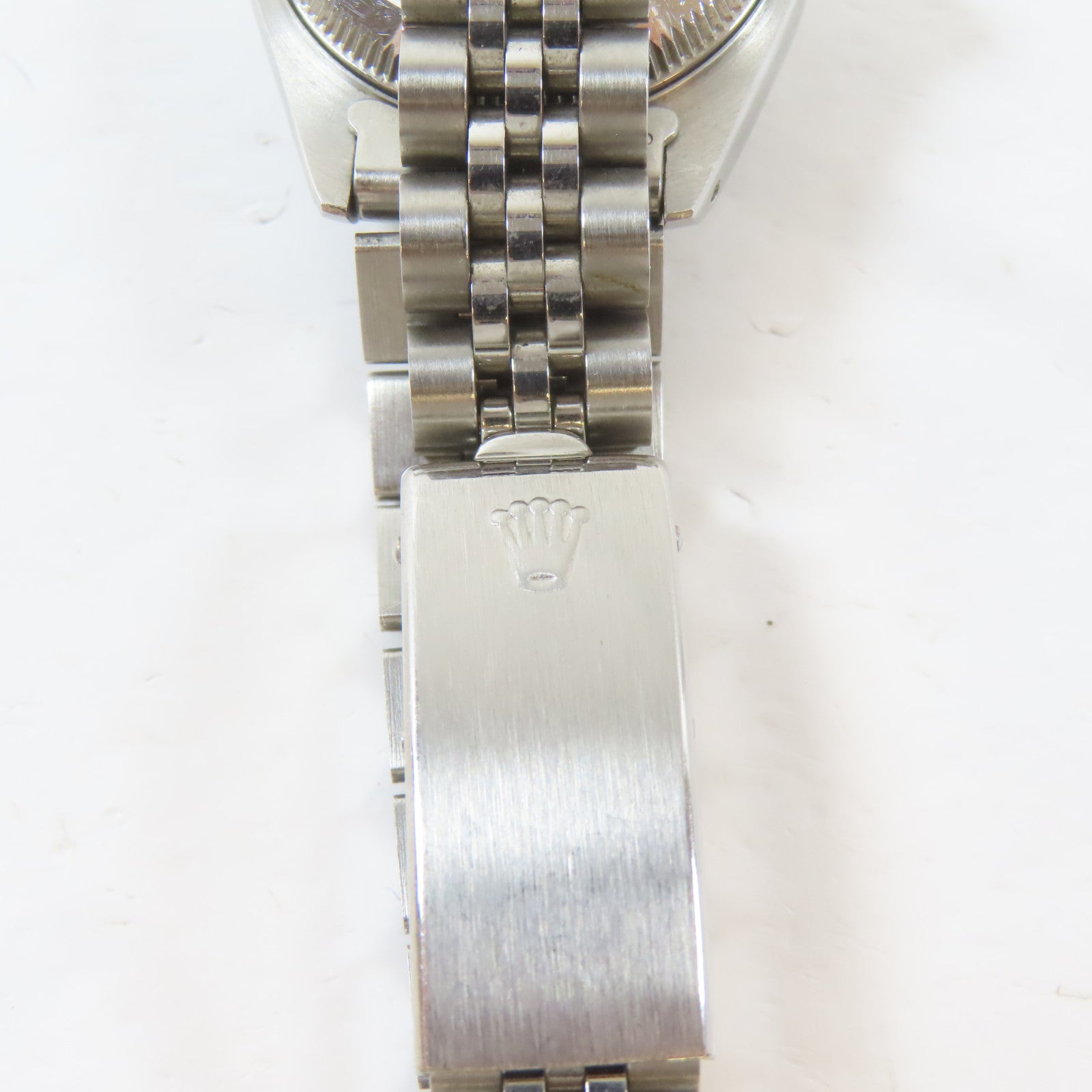 ROLEX Lady Datejust18K白金/不鏽鋼手錶自動機芯白色#16.25cm