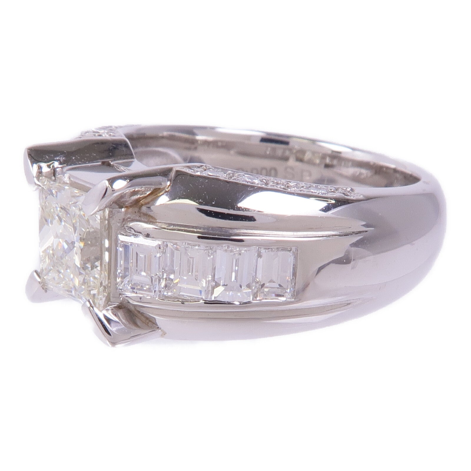 JEWELRY 【激減優惠】PT900鉑金Diamond Ring鑽石戒指US#5.75