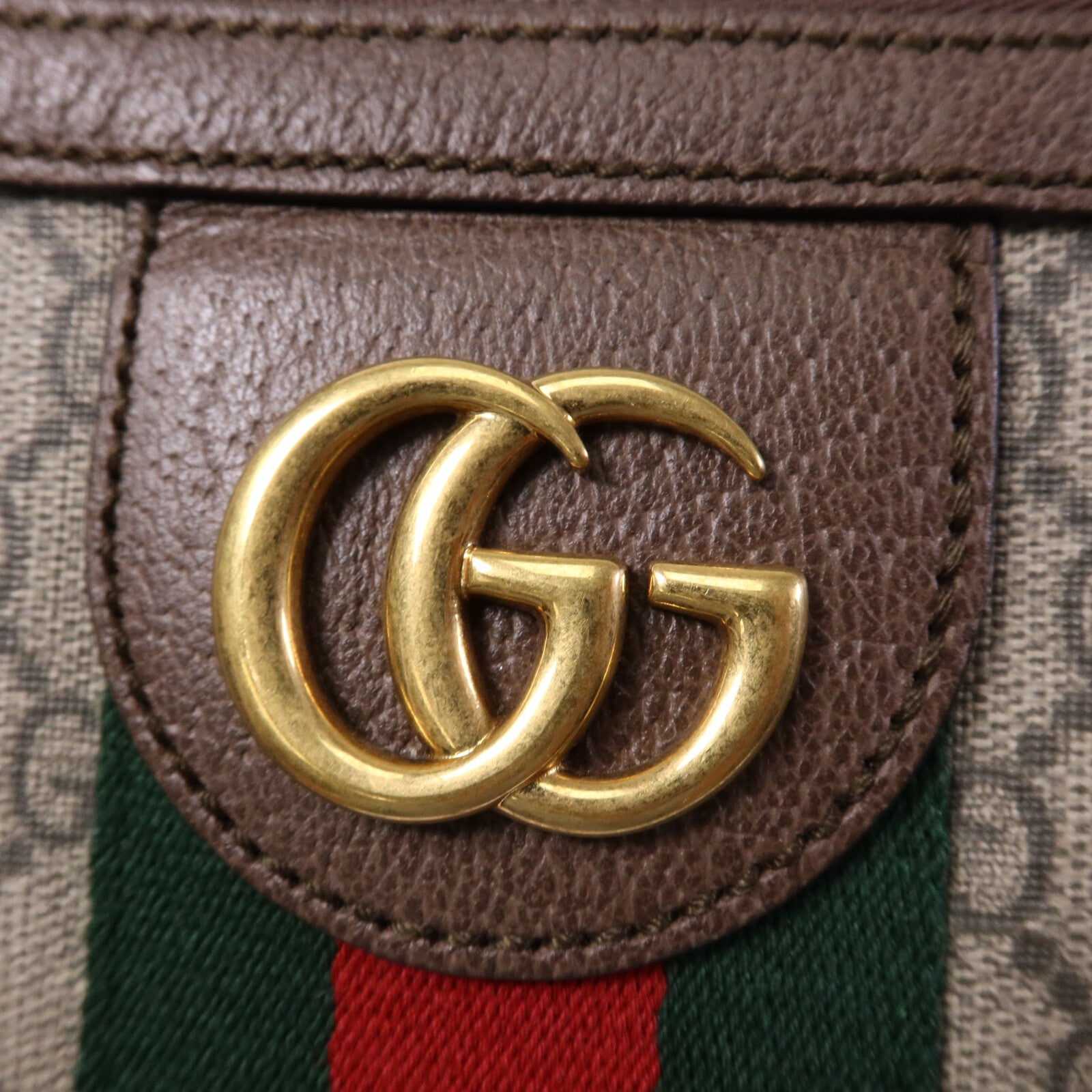 GUCCI 塗層帆布Ophidia金扣肩背袋