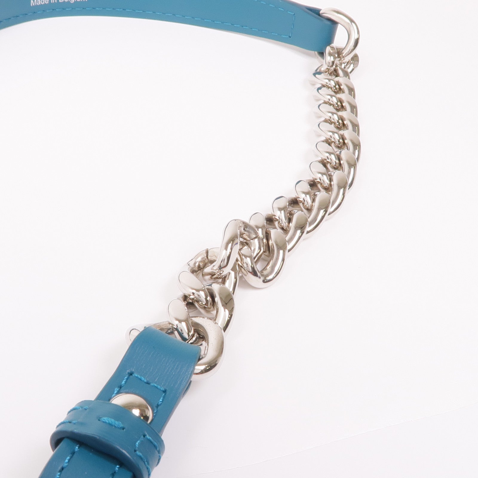 Delvaux 牛皮皮革/金屬Shoulder Strap肩帶