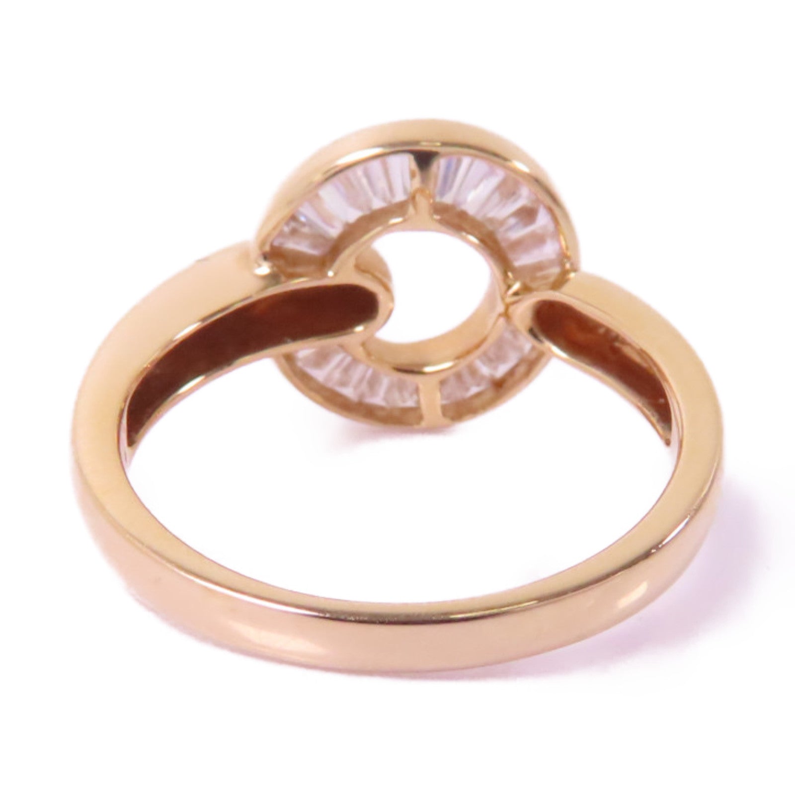 JEWELRY 18K玫瑰金Diamond Ring 0.44ct鑽石戒指US#7