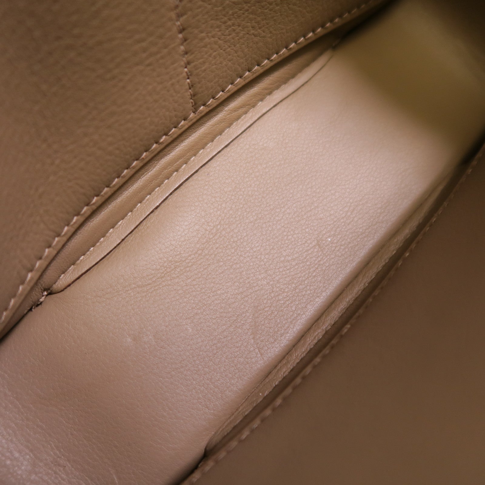 HERMES Chevre皮革Geta肩背袋Etoupe