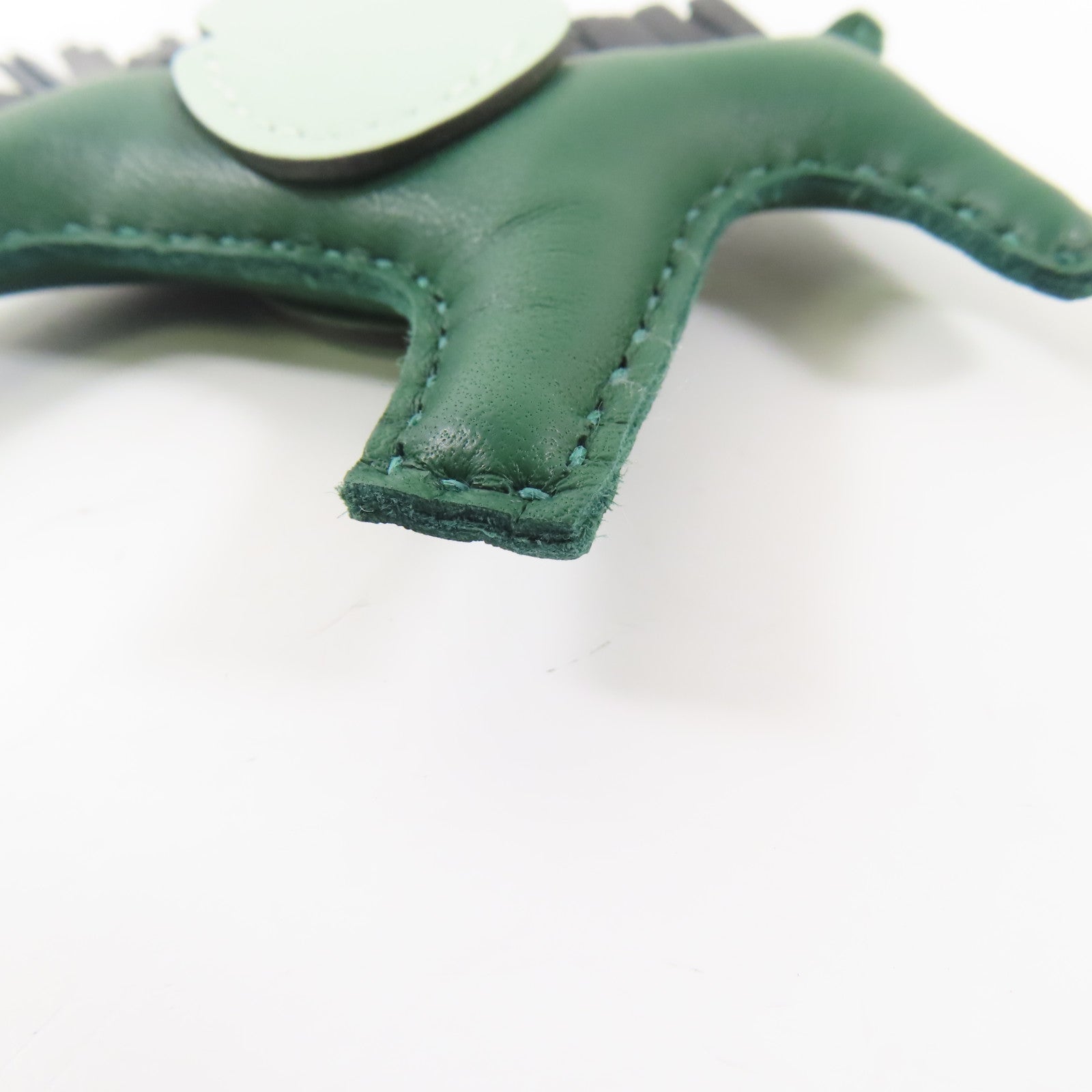 HERMES Rodeo Pegase PM Charm Swift Leather Vert Moyen/Black