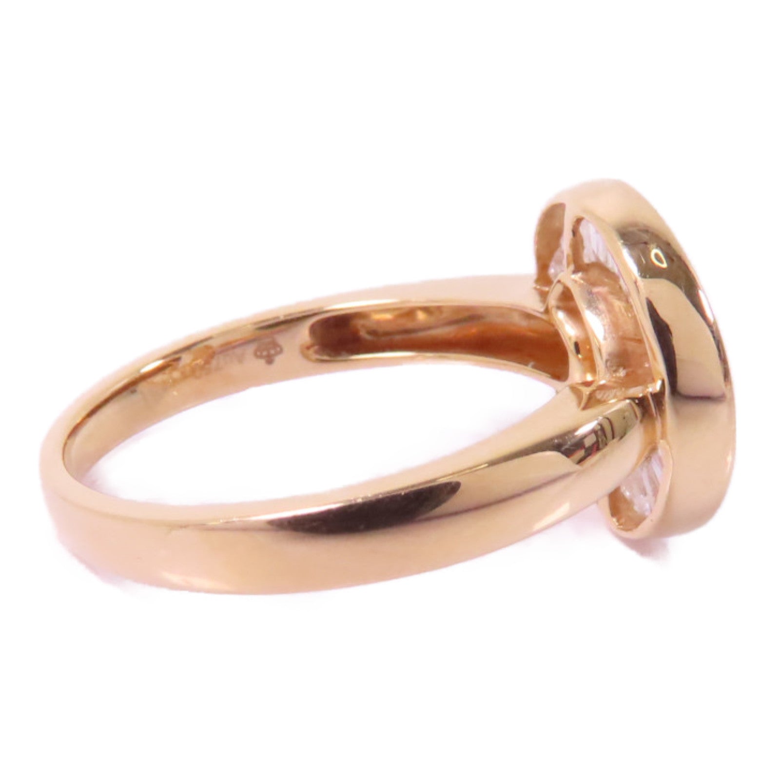 JEWELRY 18K玫瑰金Diamond Ring 0.44ct鑽石戒指US#7