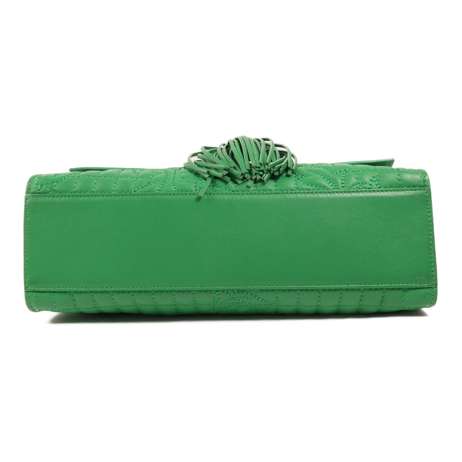 VERSACE 牛皮皮革Shoulder Bag金扣手挽肩背兩用袋