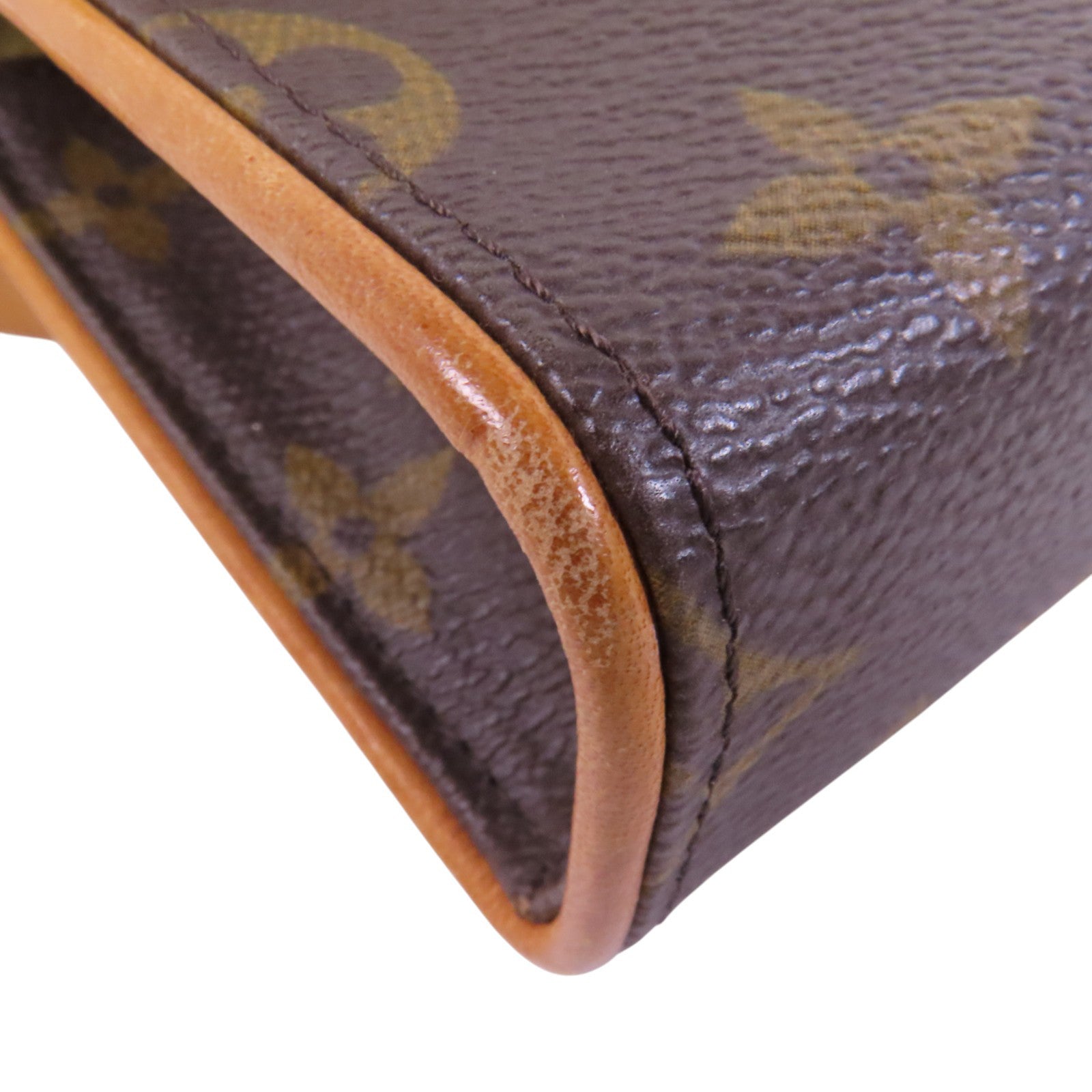 LOUIS VUITTON Monogram Pochette Florentine XS金扣腰包