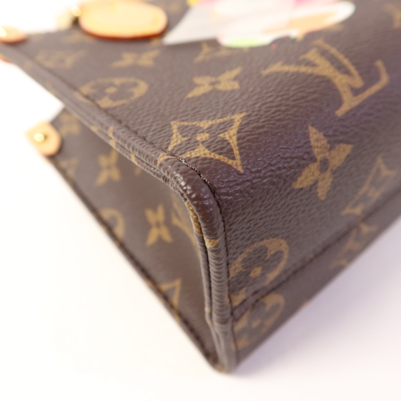 LOUIS VUITTON Monogram LV x TM On The Go BB金扣手挽肩背兩用袋