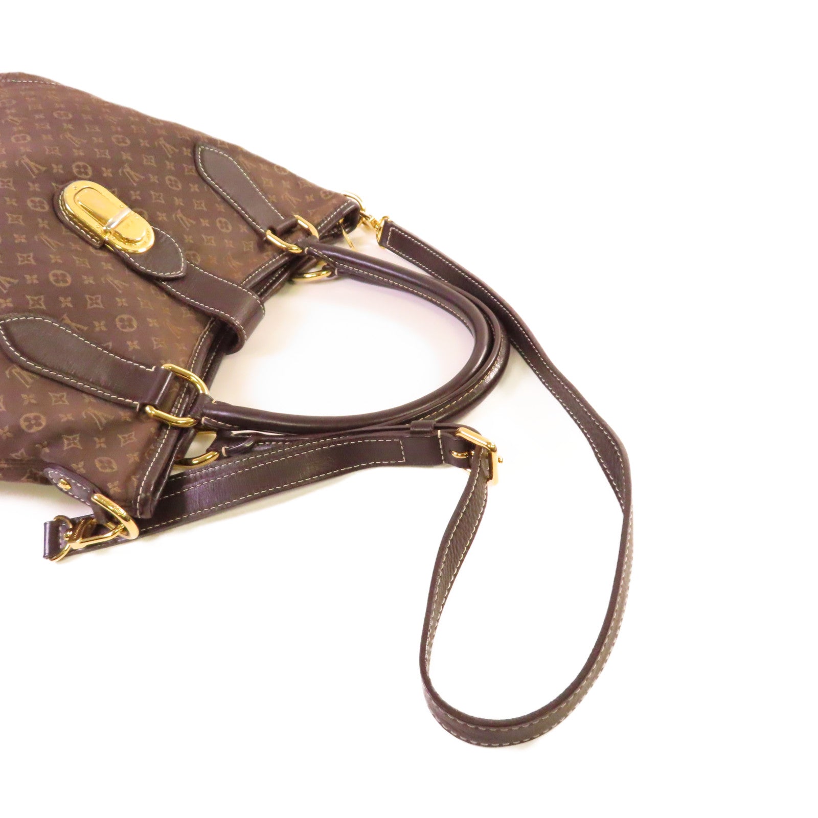 LOUIS VUITTON **【激減優惠】Monogram Mini Elegie 2Way Shoulder Bag金扣手挽肩背兩用袋啡色