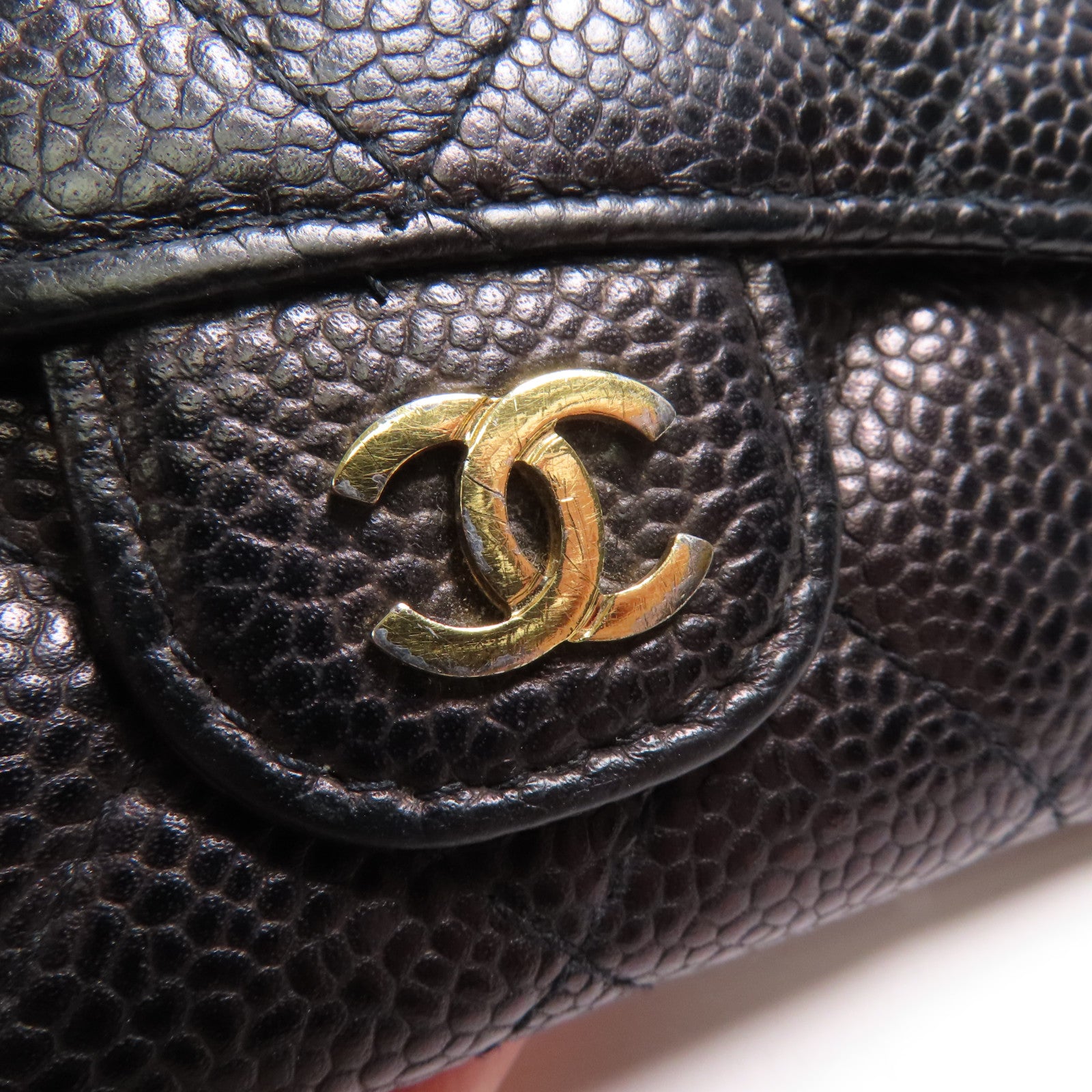 CHANEL 牛皮皮革Card Case金扣卡片套