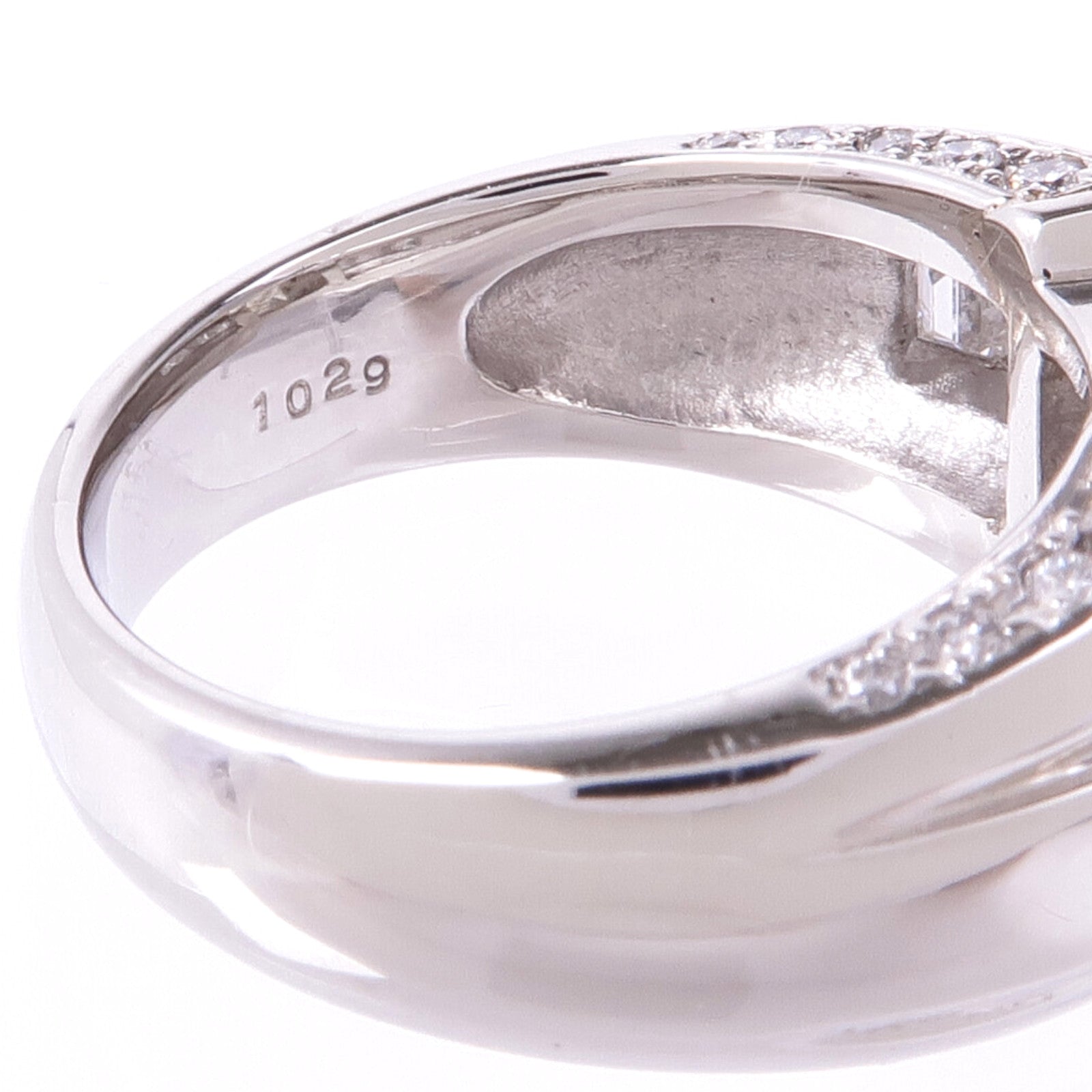 JEWELRY 【激減優惠】PT900鉑金Diamond Ring鑽石戒指US#5.75