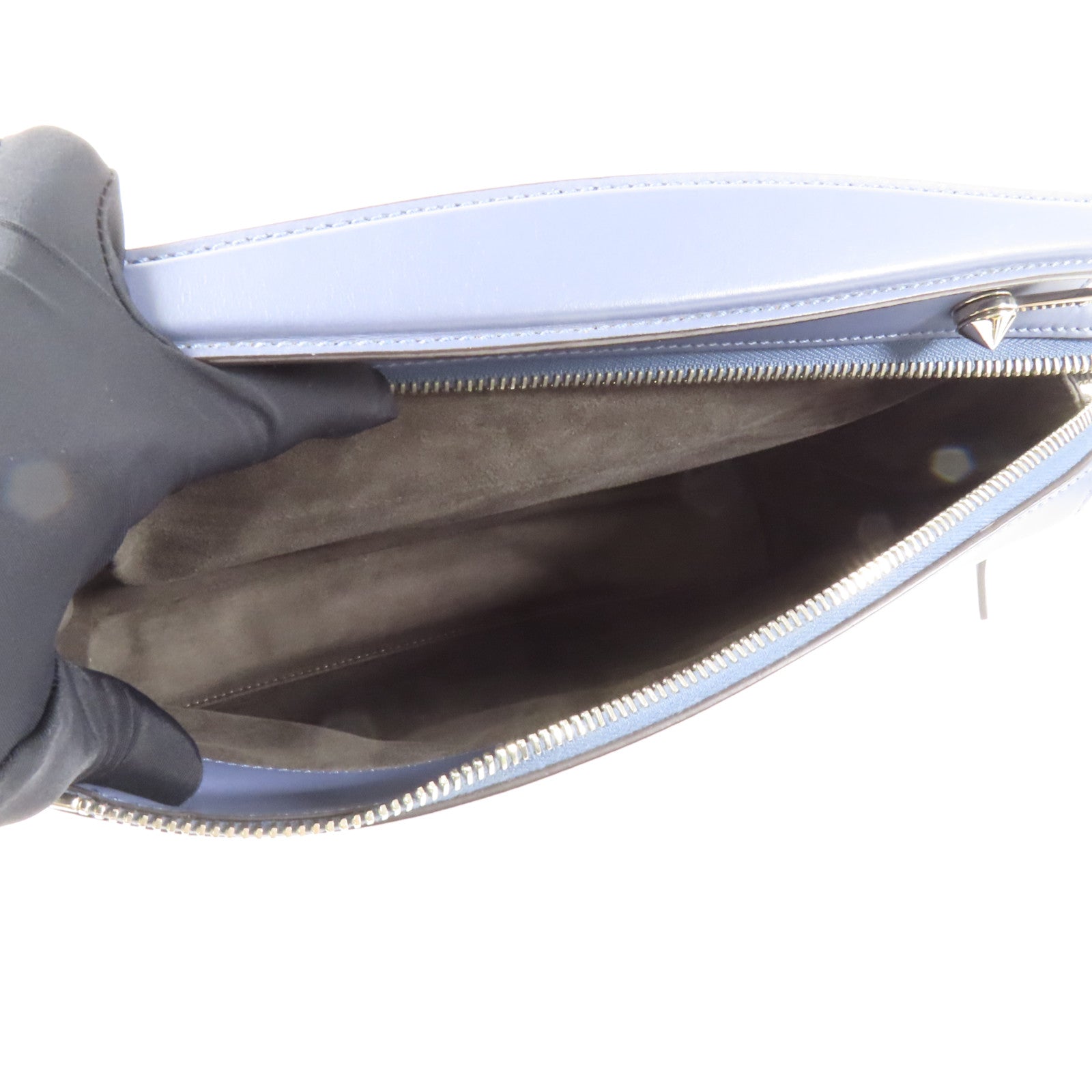 FENDI 牛皮皮革Dotcom銀扣手挽肩背兩用袋