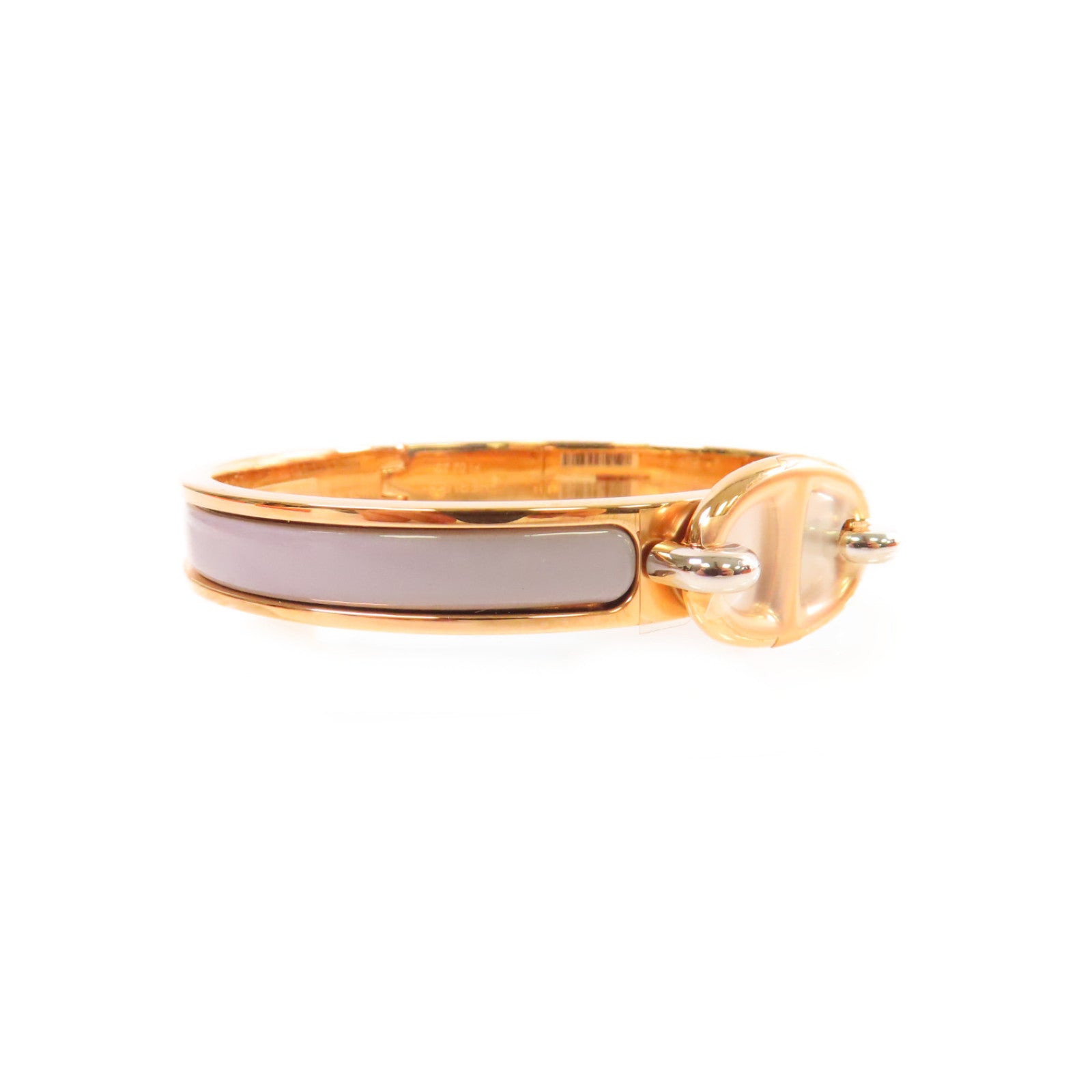 HERMES 金屬/琺瑯Mini Clic Chaine d'Ancre Bracelet手鐲灰色
