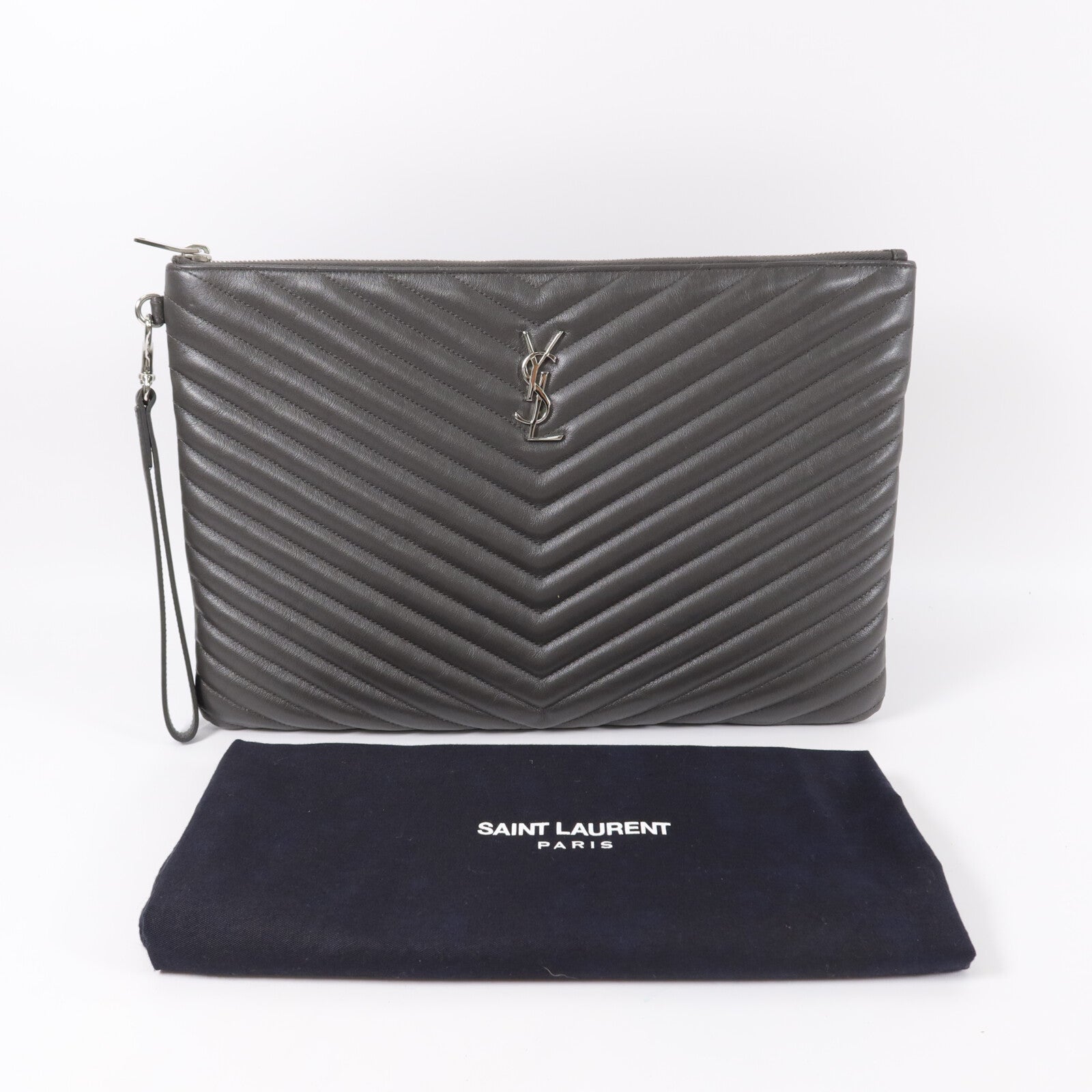 YVES SAINT LAURENT 牛皮皮革Document Holder / Clutch Bag手拿包