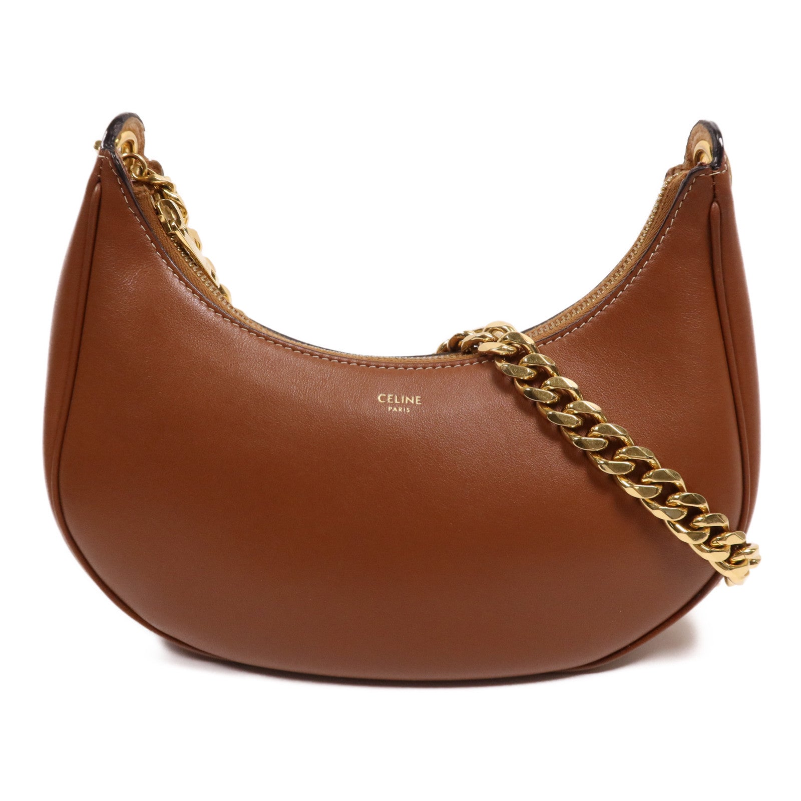 CELINE 牛皮皮革Medium Ava Chain金扣鏈帶肩背袋