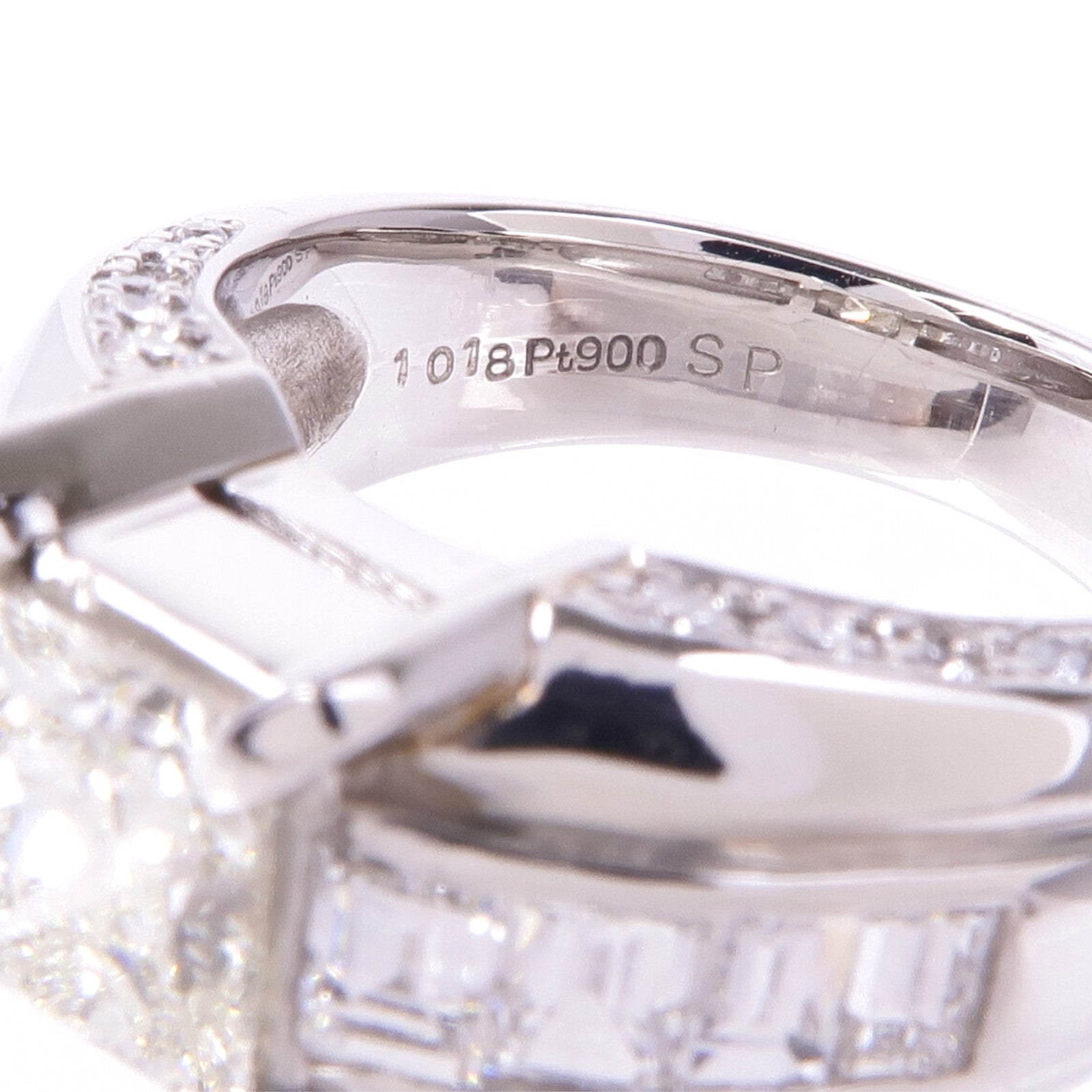 JEWELRY 【激減優惠】PT900鉑金Diamond Ring鑽石戒指US#5.75