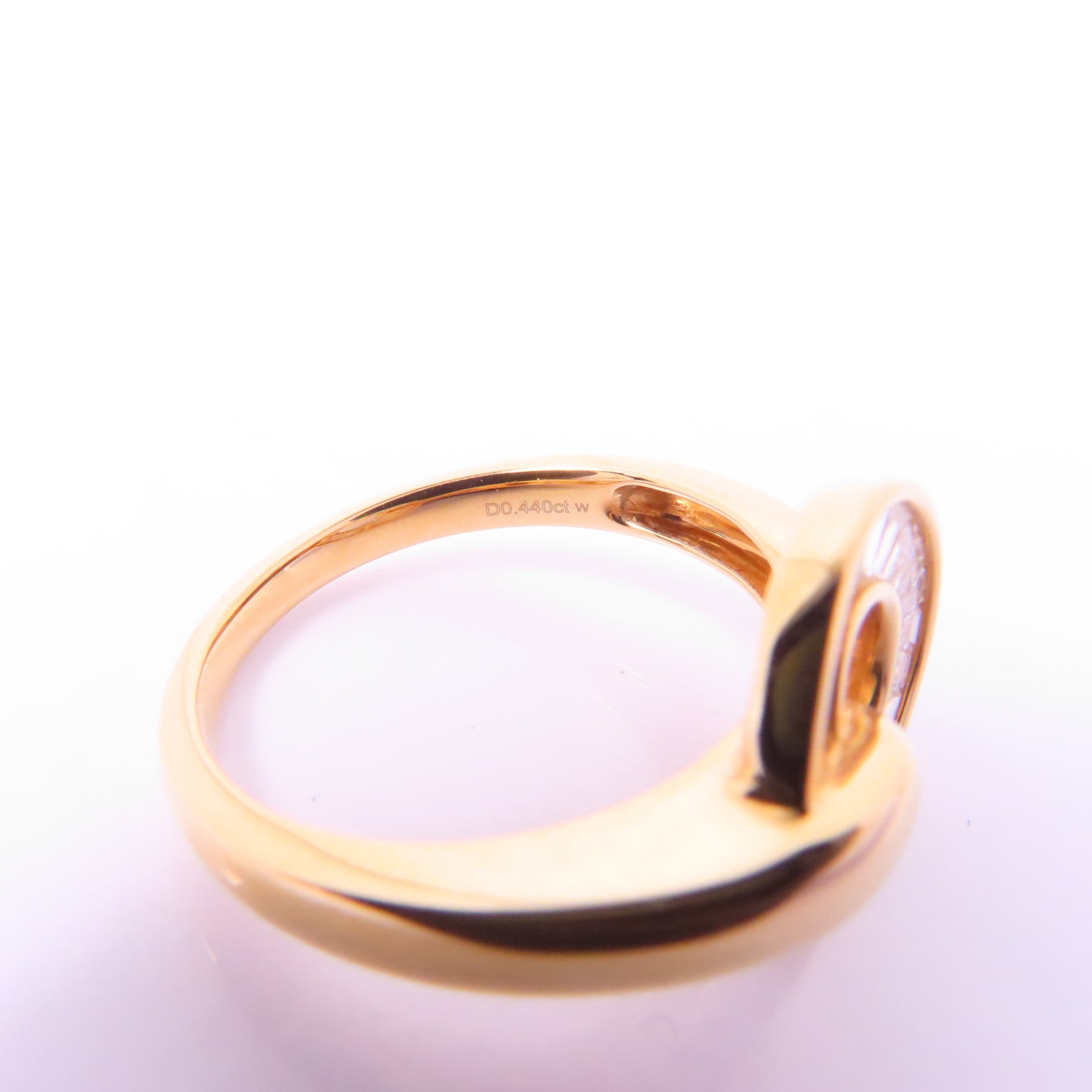 JEWELRY 18K玫瑰金Diamond Ring 0.44ct鑽石戒指US#7