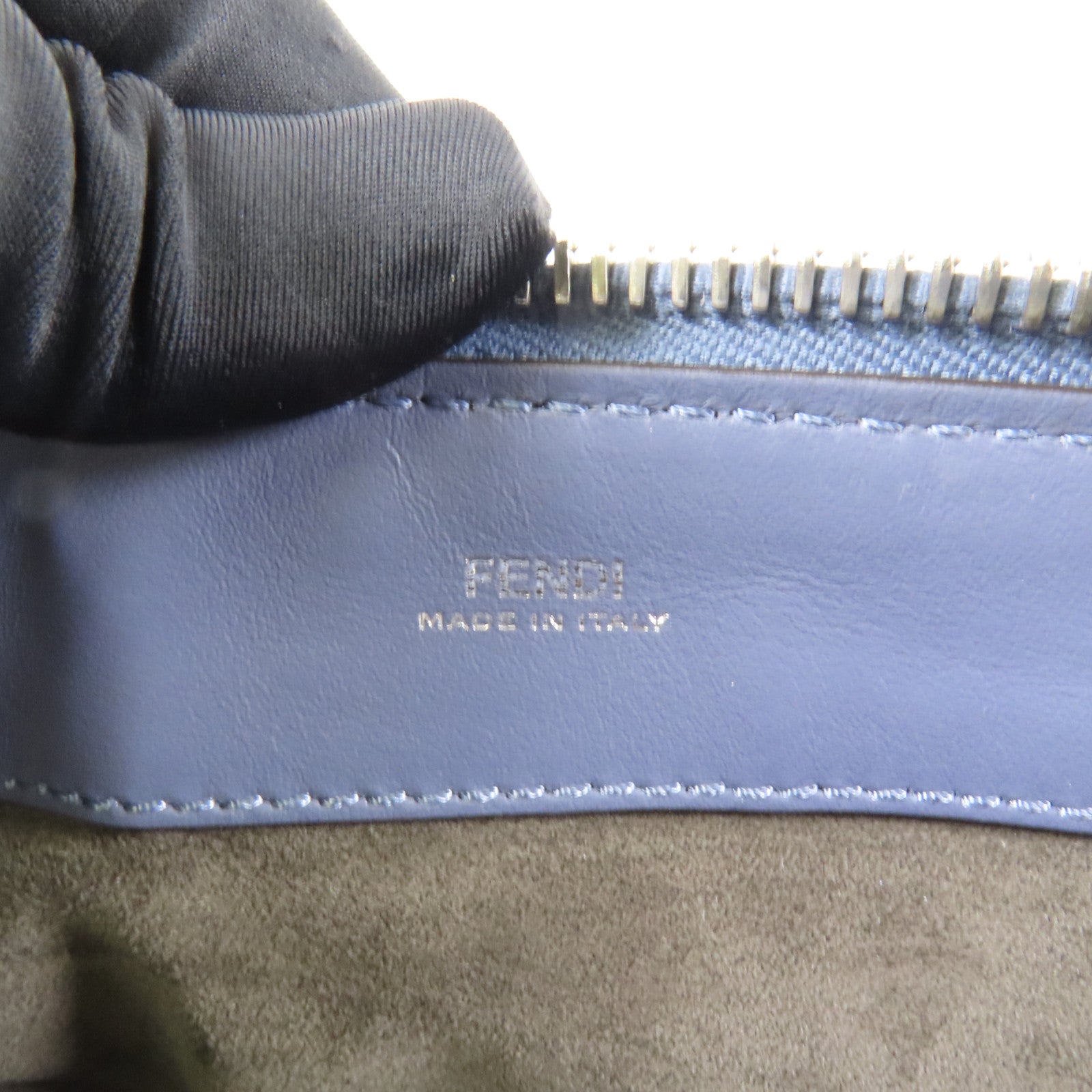 FENDI 牛皮皮革Dotcom銀扣手挽肩背兩用袋