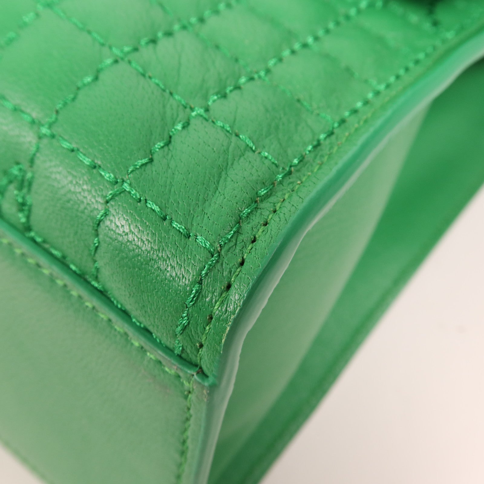 VERSACE 牛皮皮革Shoulder Bag金扣手挽肩背兩用袋