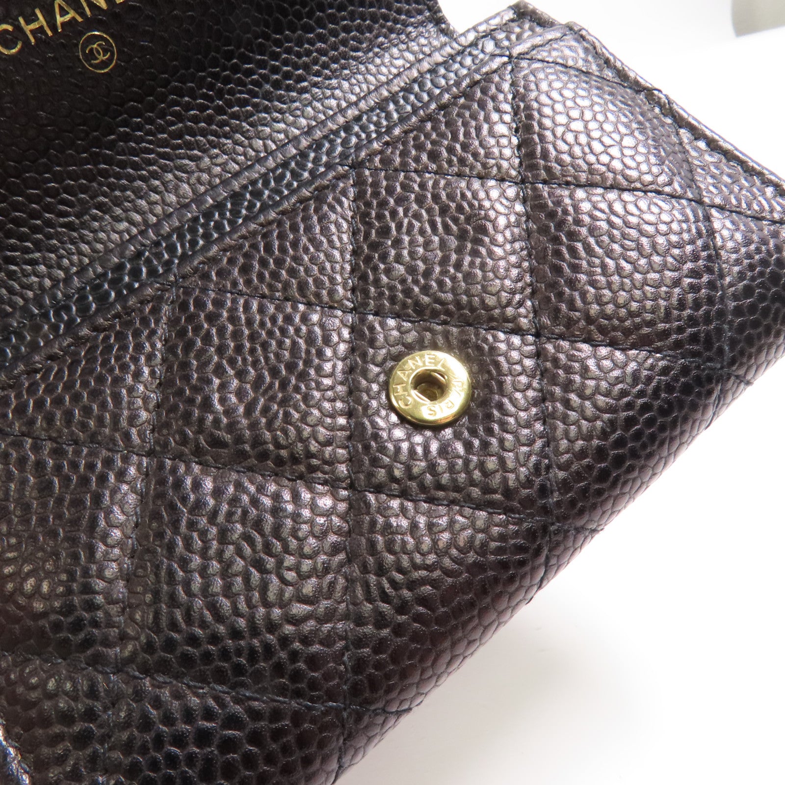 CHANEL 牛皮皮革Card Case金扣卡片套