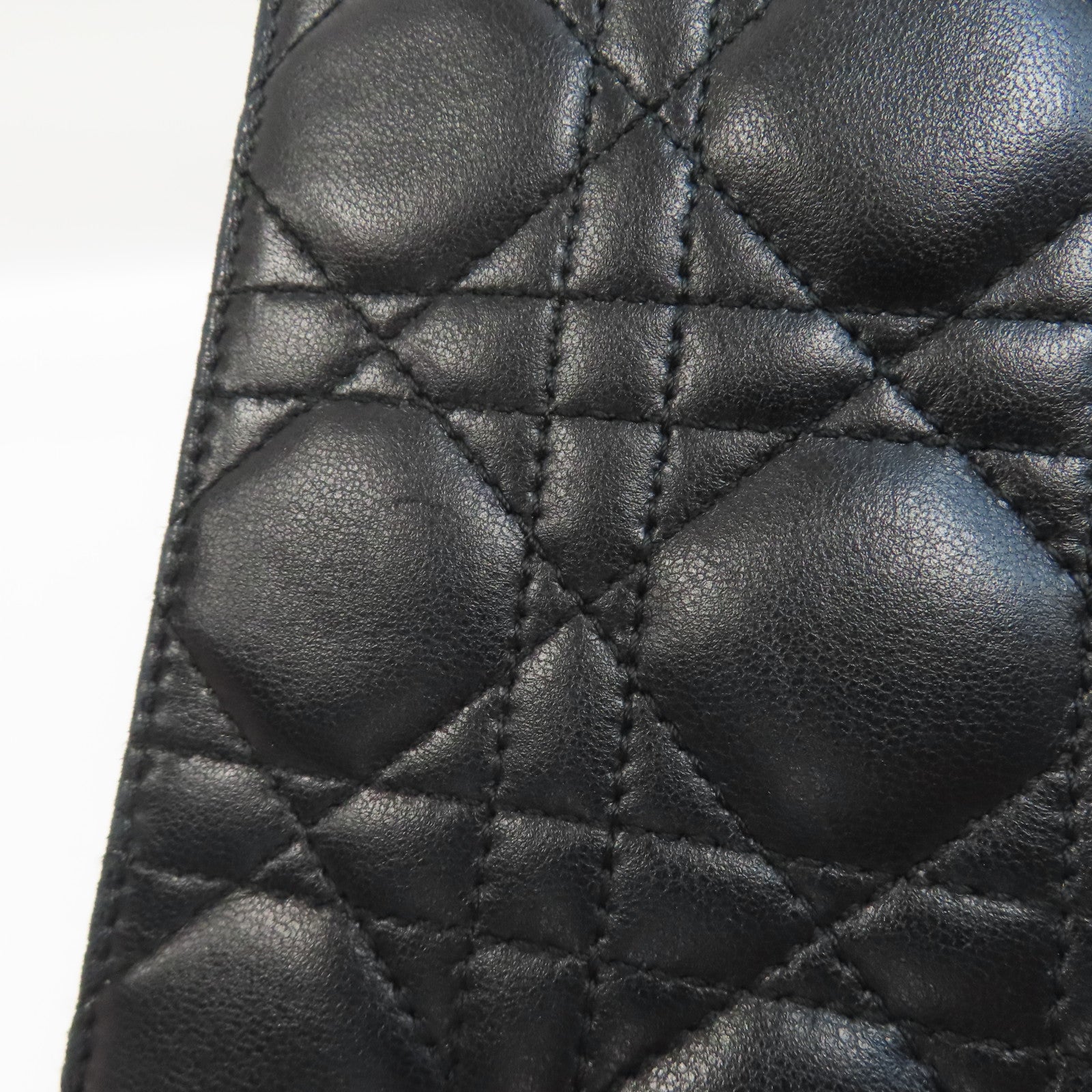 Dior 牛皮皮革Hand Bag金扣手挽袋黑色